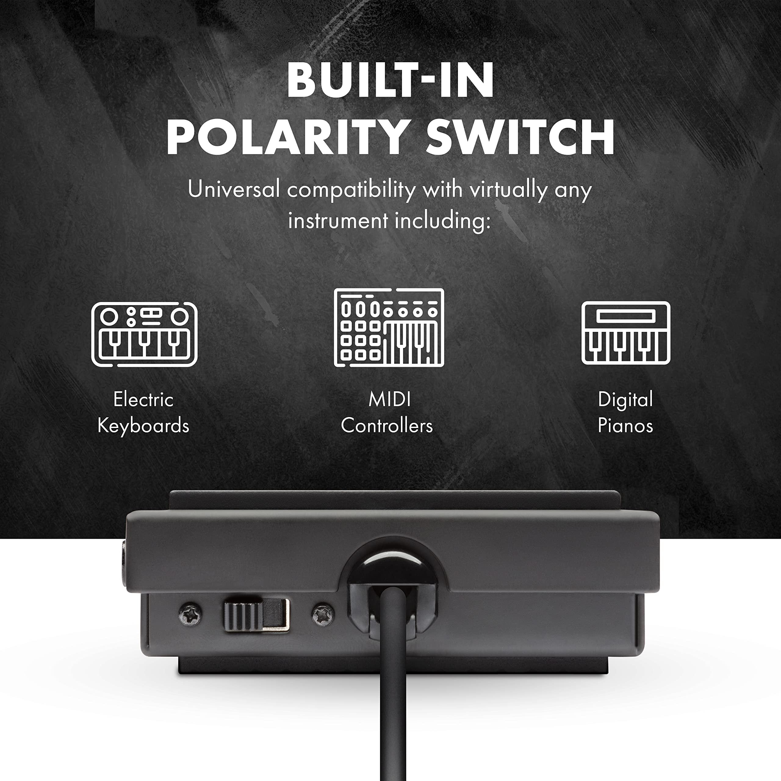 M-Audio SP-1 | Universal Sustain Pedal For MIDI Keyboards, Digital Pianos, Electric Pianos & More