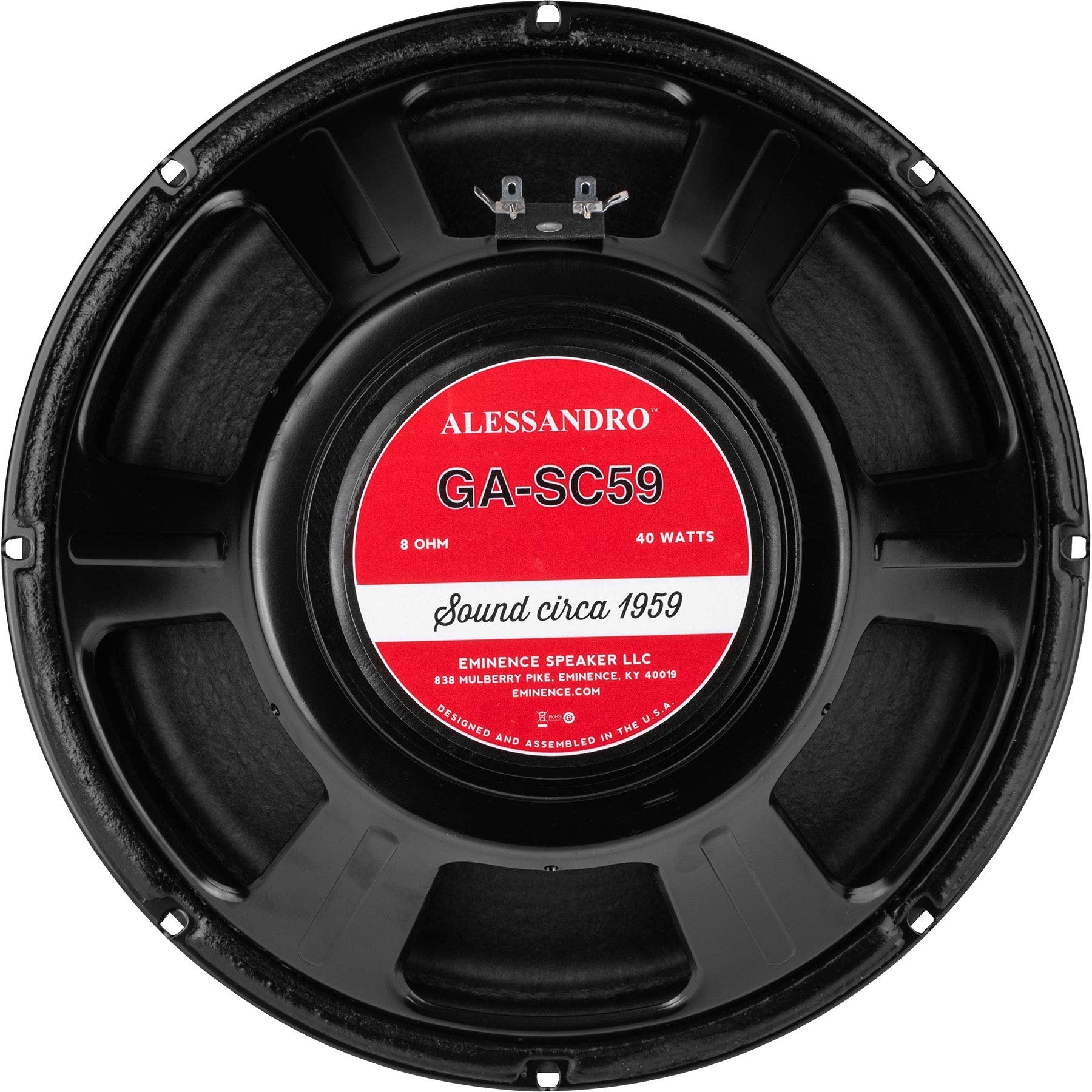 Eminence 12" Guitar Speaker – 60W Alnico Vintage Tone Driver with Tweed-Style Sound – Bright 12in Speaker with Chime and Warmth for Blues, Country, and Rock – Ideal for Combo Amps and Cabinets