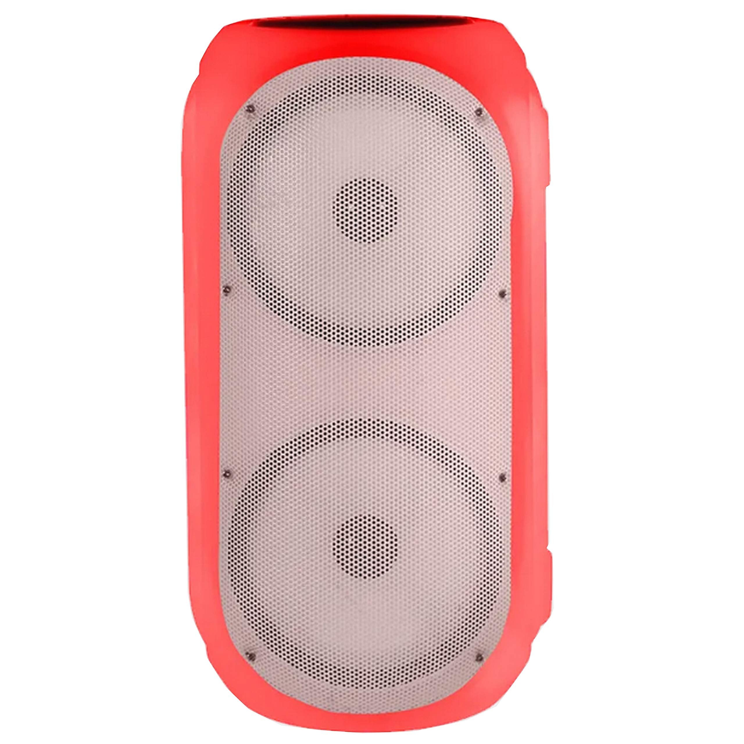 Gemini Sound GC-206BTB Bluetooth Portable LED Light Wireless Battery Powered 500 Watts Party Speakers, USB, SD Card, Mic and Guitar Input with Carry Strap and Remote Control