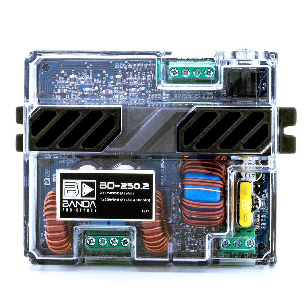 Banda BD 250.2 Channel 250 Watts RMS 2 Ohm Car Amplifier