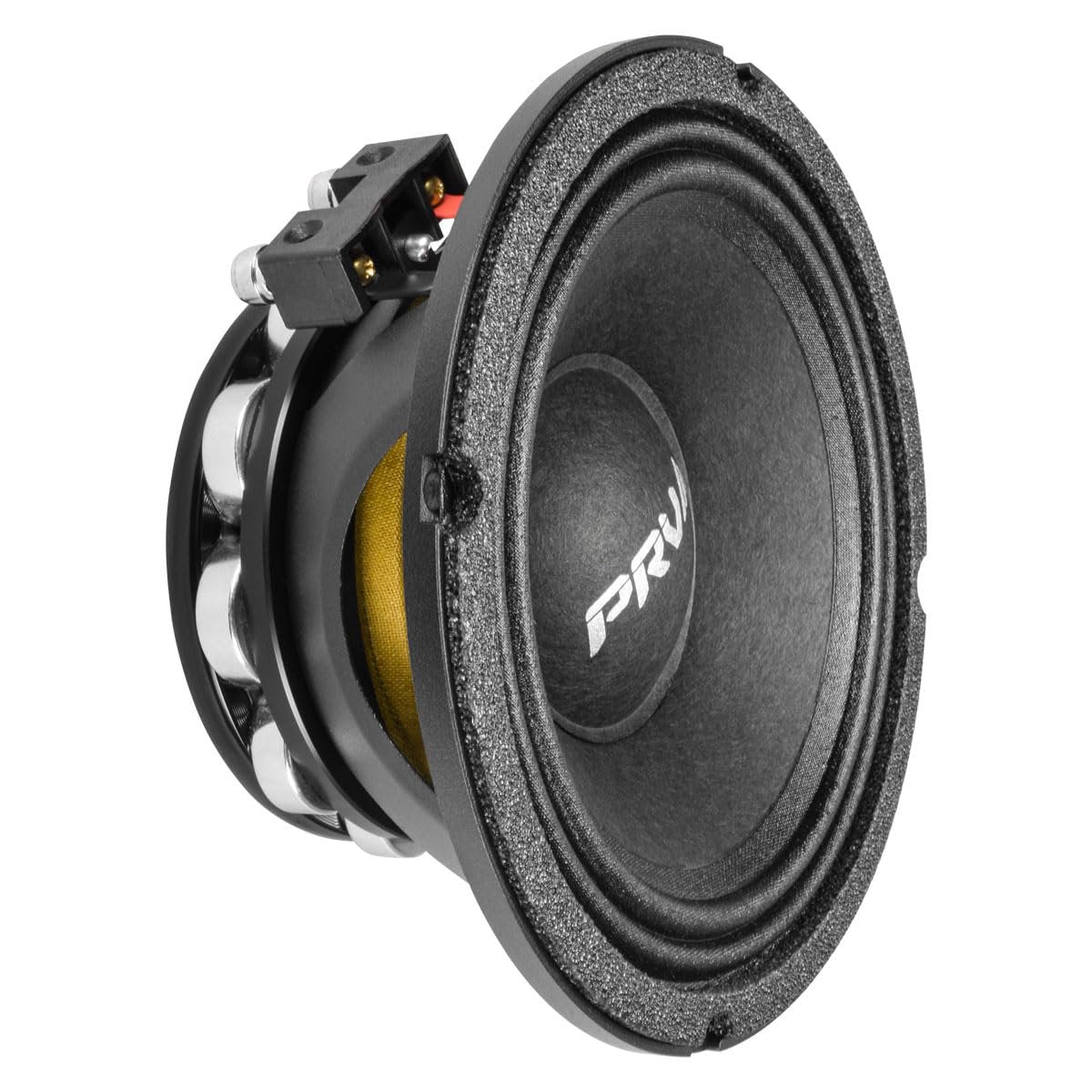 PRV AUDIO 6.5 Inch Midrange Speaker 6MR500-NDY-4 500 Watts 4 Ohm Neodymium Magnet, High Output Loudspeaker for Car Audio & Motorcycle (Single)