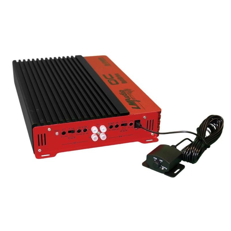 Luna Morena LM-5300.4 Car Audio Amp 4 Channel Bridgeable Full Range Class D Amplifier 5300 Watts with Dual Switchable Crossovers