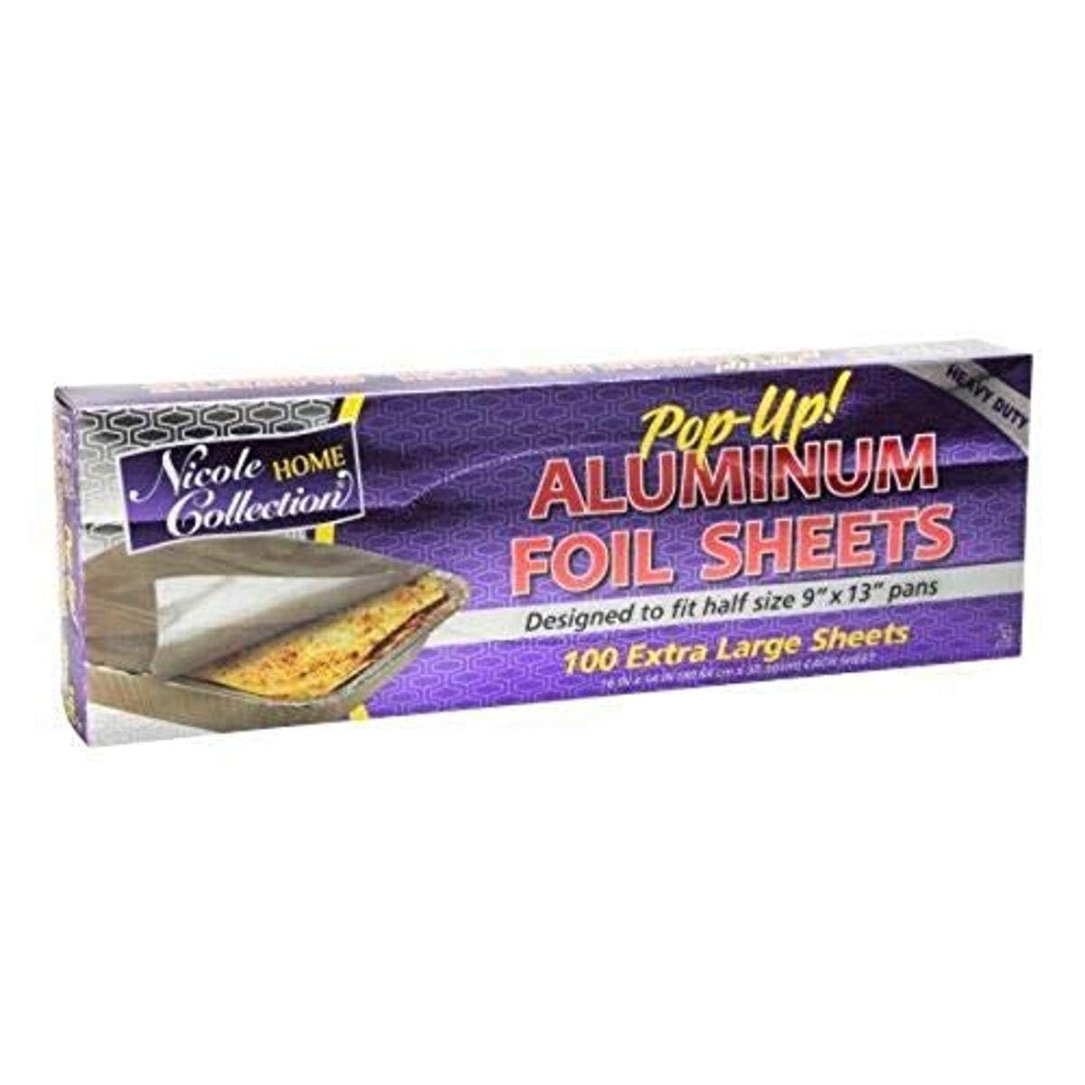 Aluminum Foil Pre-Cut Sheets - 16” x 14” | Pack of 100