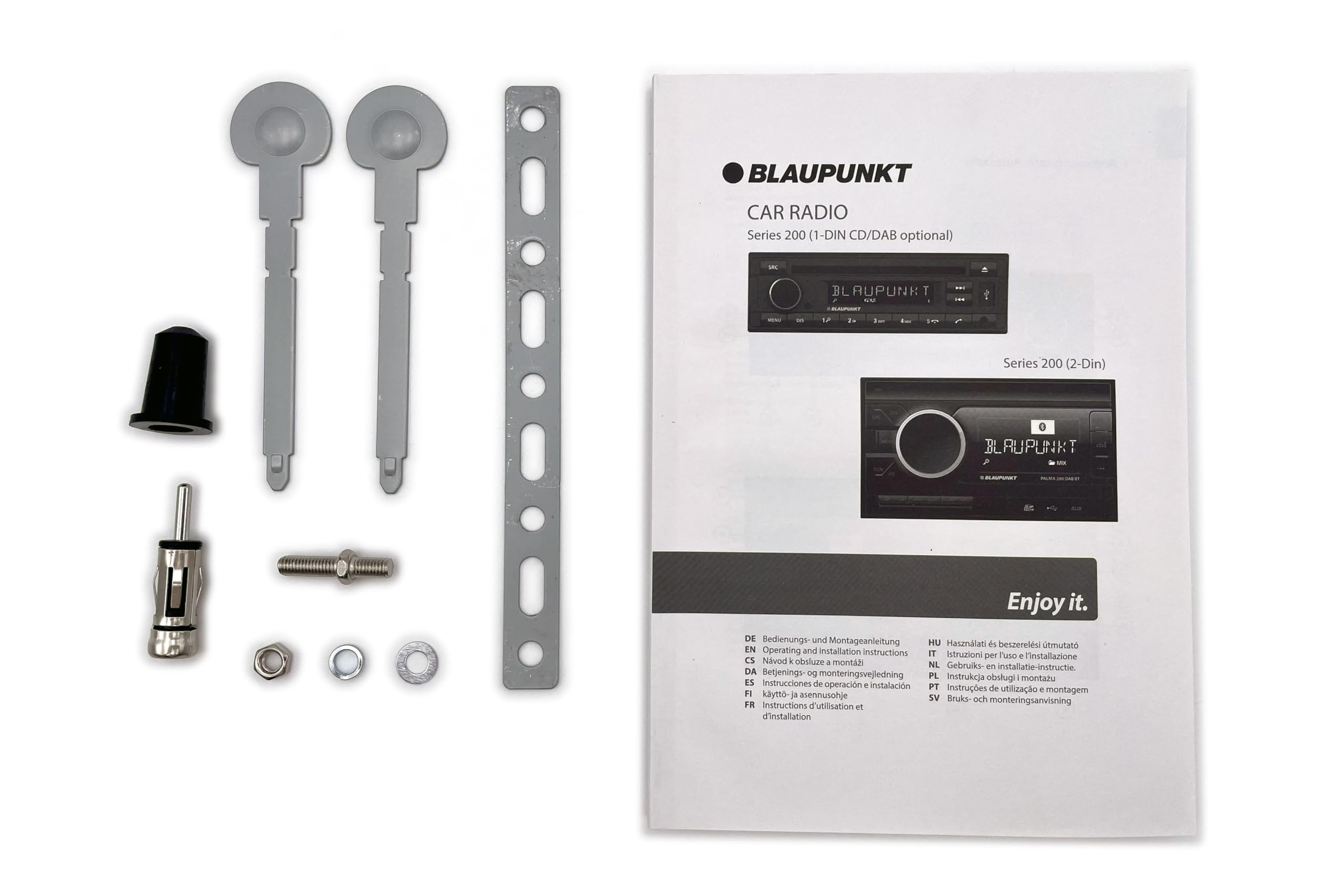 Blaupunkt Milano 200 BT, Black, 1-Din