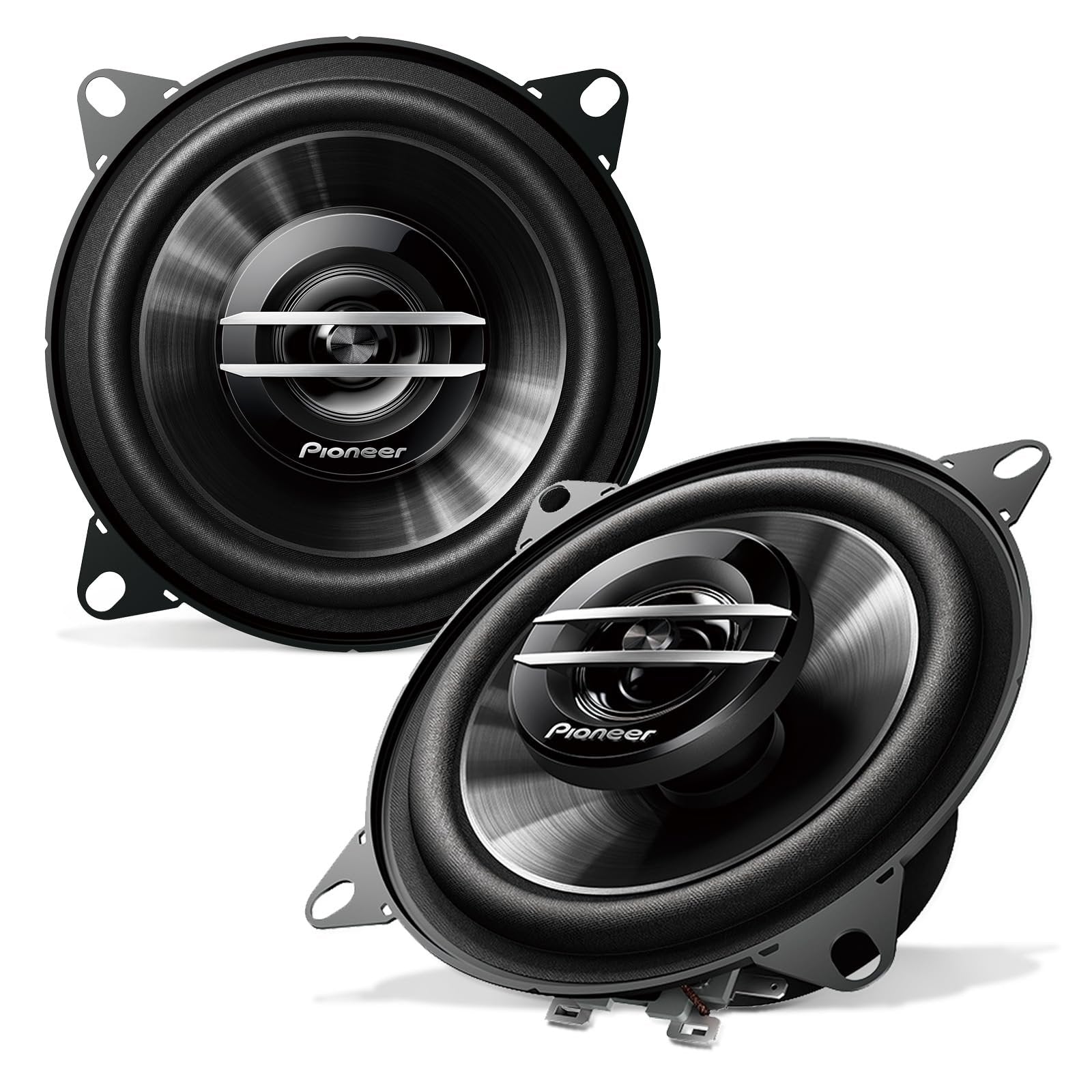 Pioneer G-Series TS-G1020S 4” 2-Way Speakers (Pair) – 210W Max, Crisp Highs + Clear Vocals, Great Stock Replacement, High-Efficiency Speaker Designed for OEM Power