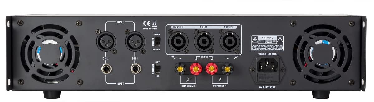 Gemini XGA Series XGA-5000 Professional Quality PA System DJ Equipment Power Amplifier with 5000 Watt Instant Peak Power