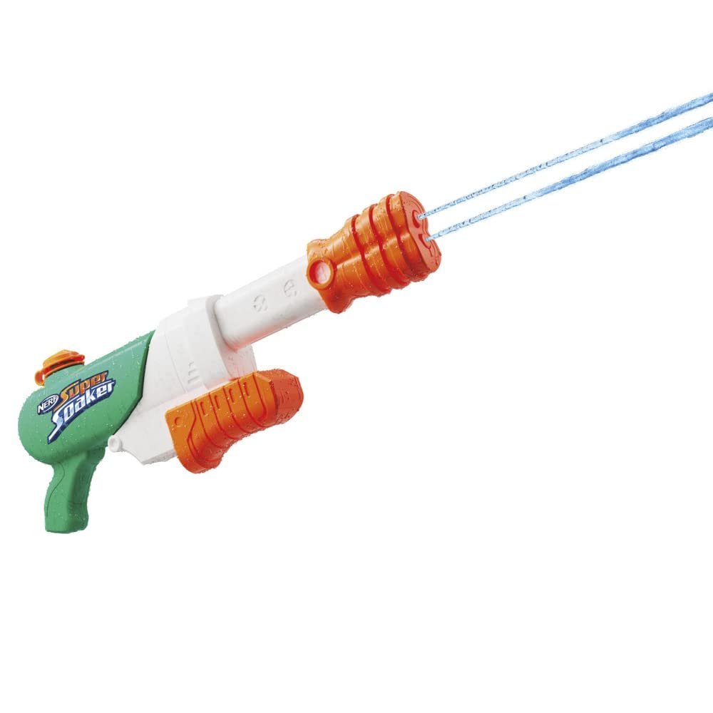 Nerf Super Soaker Hydro Frenzy Water Blaster, Wild 3-in-1 Soaking Fun, Adjustable Nozzle, 2 Water-Launching Tubes, for Kids Teens Adults