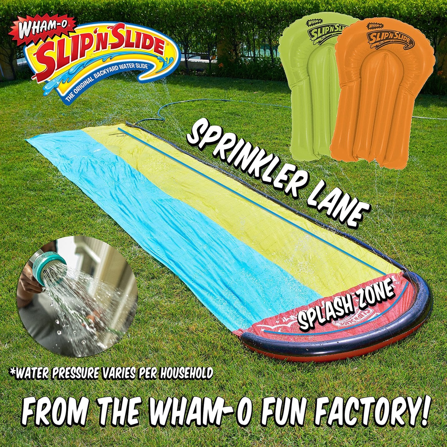 Wham-o Slip N Slide Wave Rider Double with 2 Slide Boogies