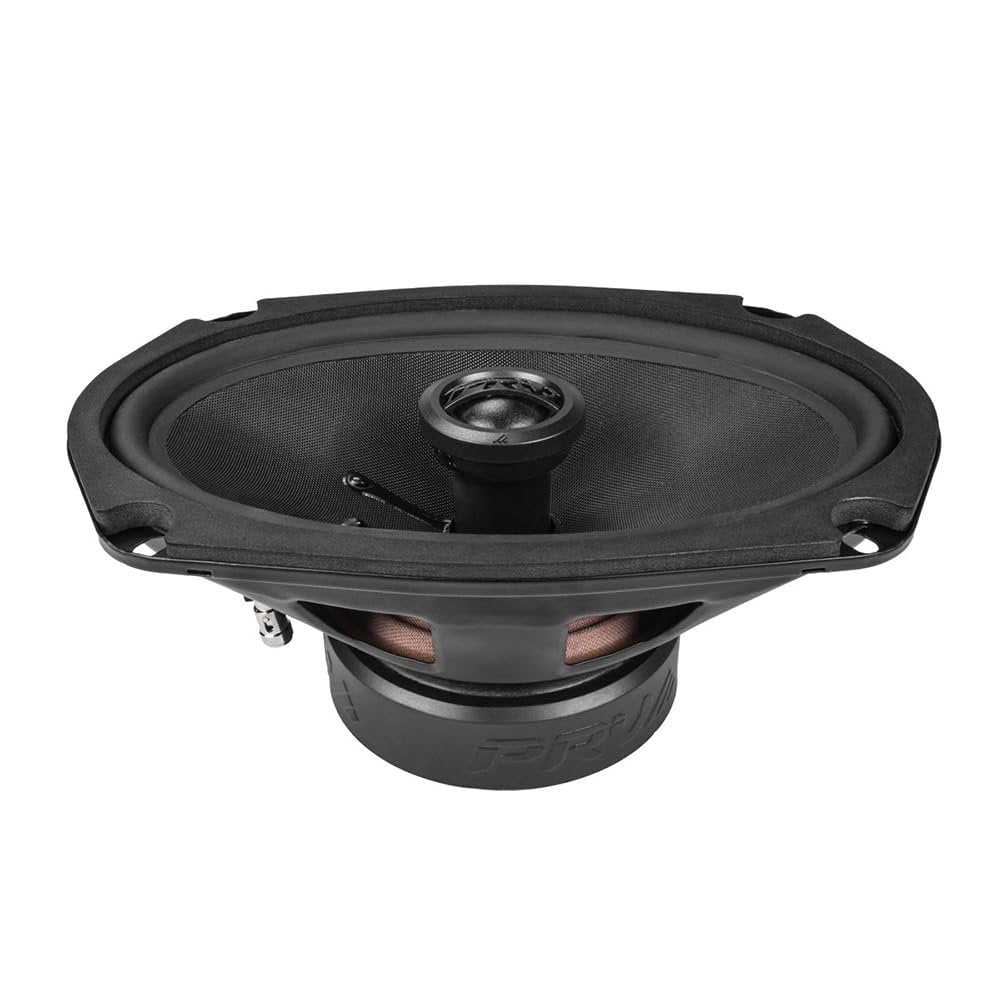PRV AUDIO 6x9 Inch 2-Way Car Coaxial Speakers 200 Watts per Pair 4 Ohm RS69-CX, Premium Speaker Built-in Neodymium Tweeters with Grill Included - Great for Car Stereo Sound System (Pair)