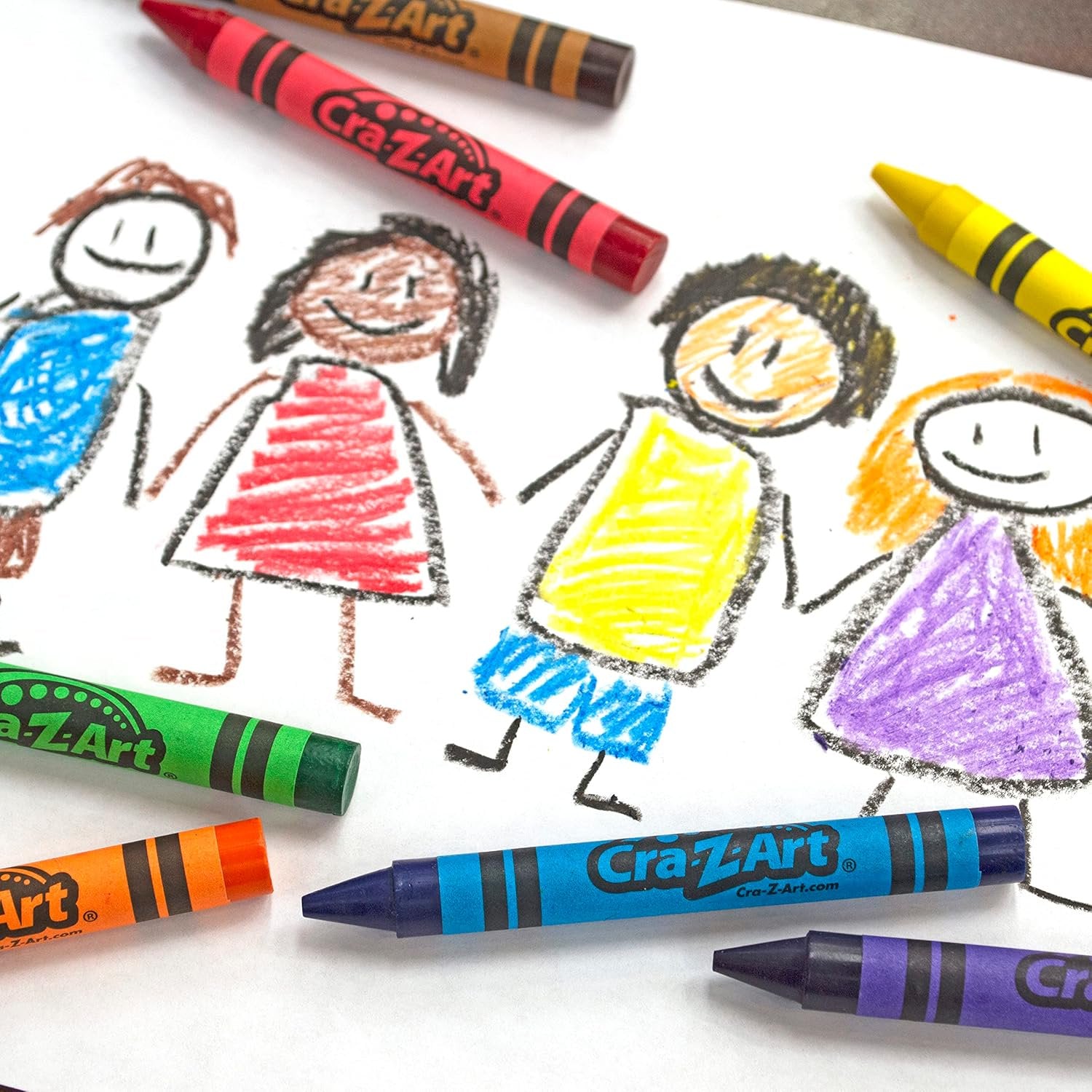 Cra-Z-Art Washable Classic Crayons, Assorted Colors, Pack Of 48 Crayons