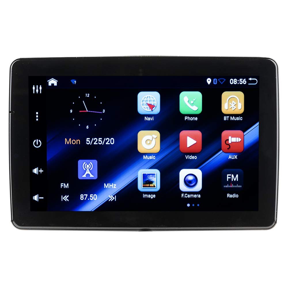 DS18 DDX9AD 9" Swivel Touchscreen Mechless Single-Din Headunit with Bluetooth, Mirror Link for iOS & Android BT/AUX/GPS/USB/SD/AM/FM & All Your Favorite Apps