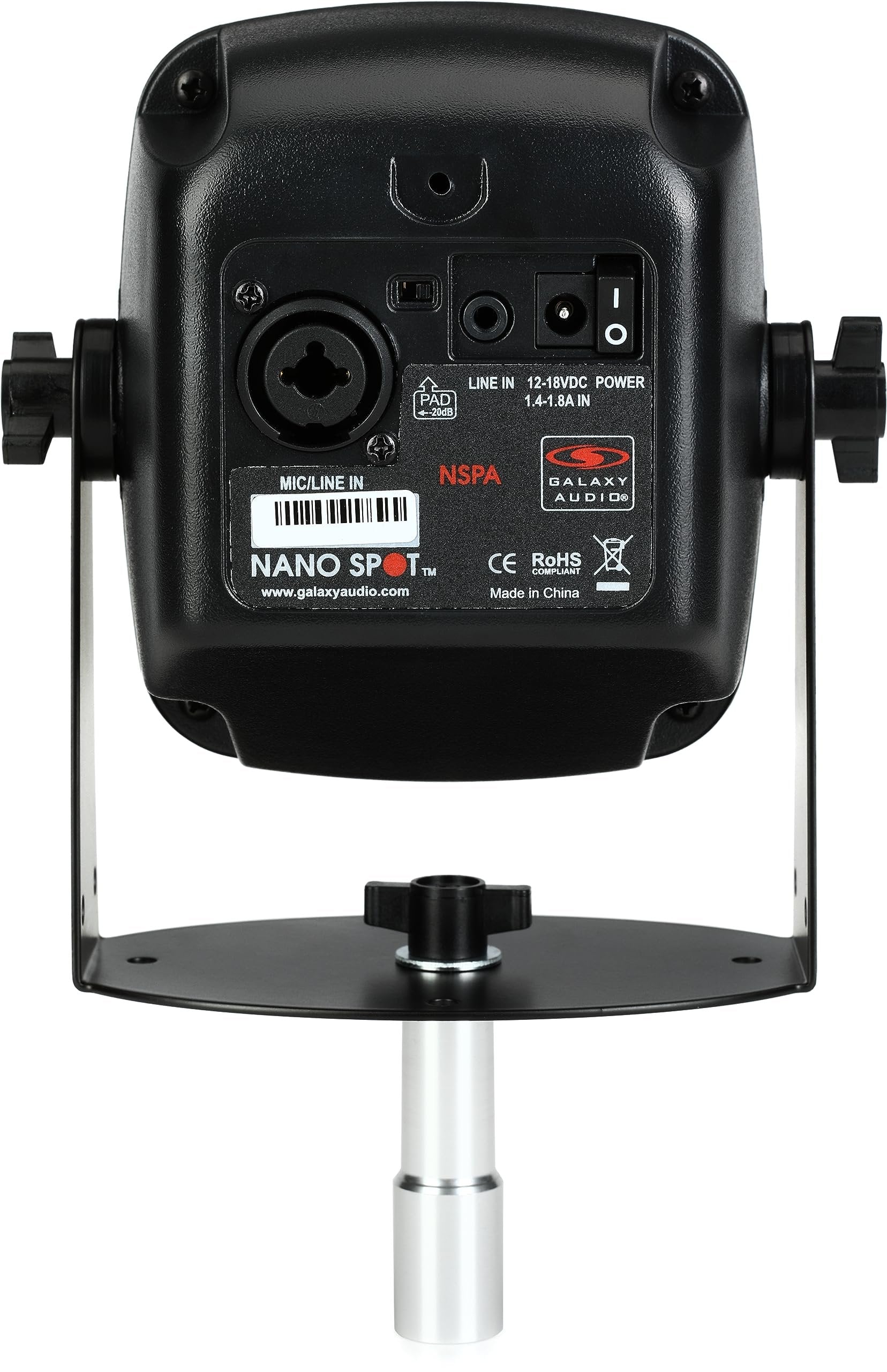 Galaxy Audio NSPA Nano Spot Personal Monitor Speaker, Black