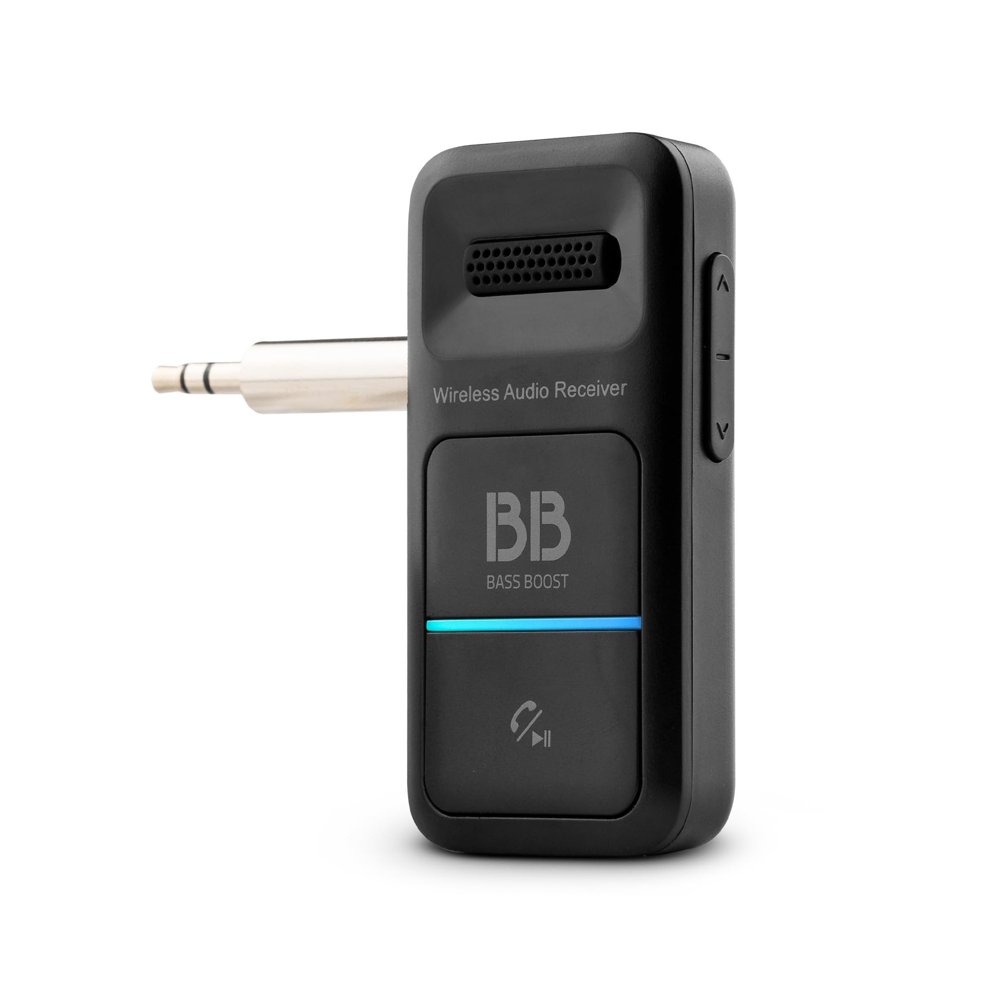 DS18 BR1 Wireless Bluetooth 5.3 Receiver for Car, Home, TV, PC, Headphones - Noise Cancelling, Hands-Free Call, Siri/Google Compatible, Audio Adapter 3.5mm Aux, Bluetooth Music Receiver