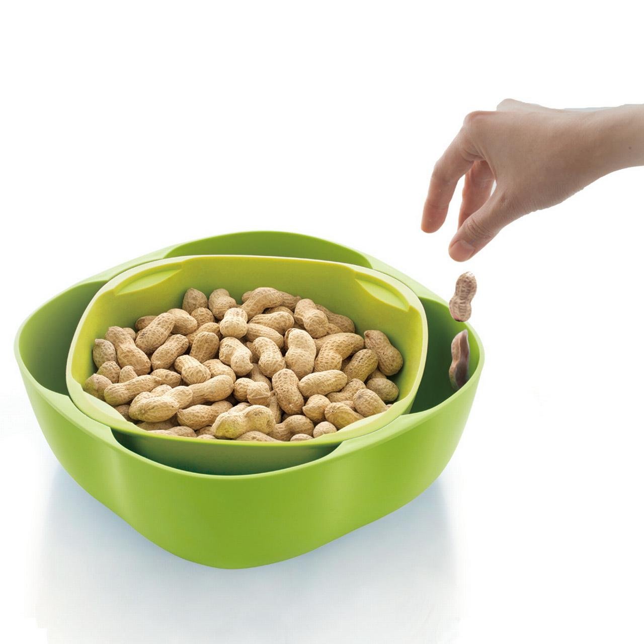 Home and Above Double Dish Snack Bowl
