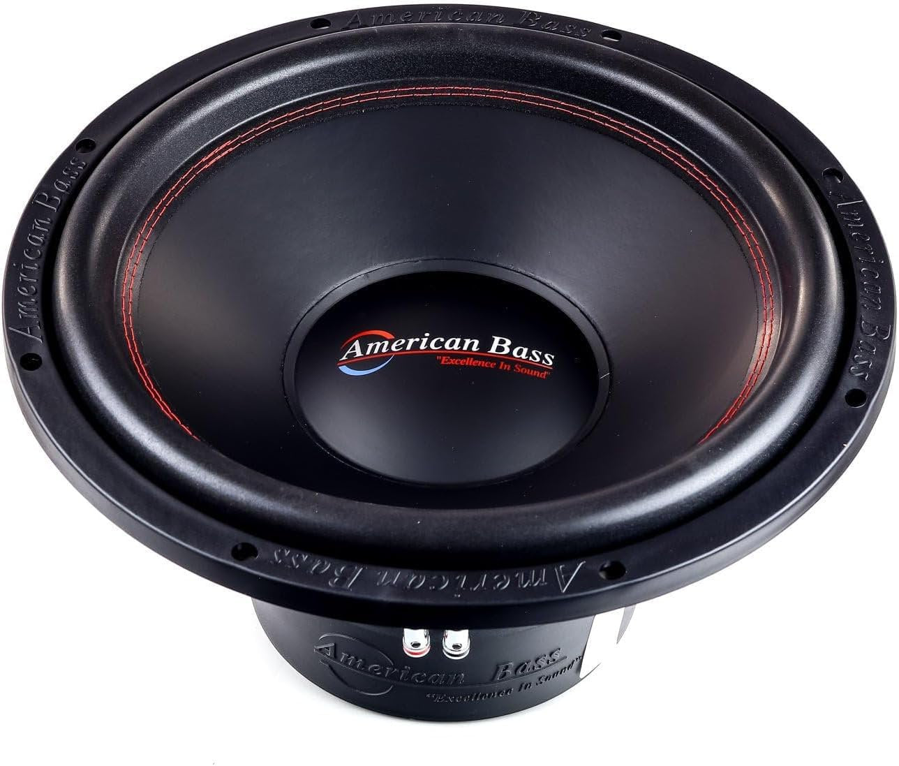 American Bass 15” Subwoofer, 2000W Max / 1000W RMS, Dual 4 Ohm, 3” Voice Coils, Carbon Fiber Cone, Steel Basket, High Output Subwoofer Car Audio Driver for Deep Bass and Accurate Low Frequencies