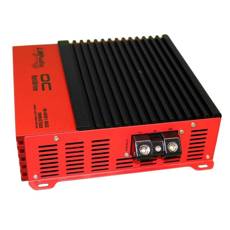 Luna Morena LM-4000.1BASSATT Bass Car Audio Amplifier 4000 Watt 1 Channel Subwoofer Amp 1 Ohm with Dial Adjust Bass Boost Subsonic Filter
