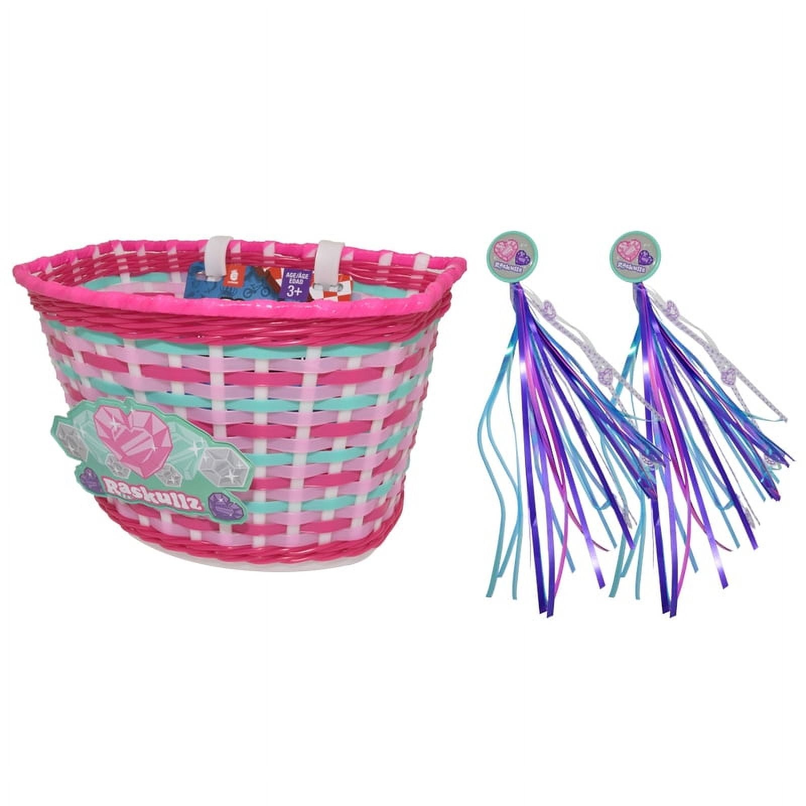 Raskullz Hearty Gem Basket & Streamers Accessory Set, Child 3+