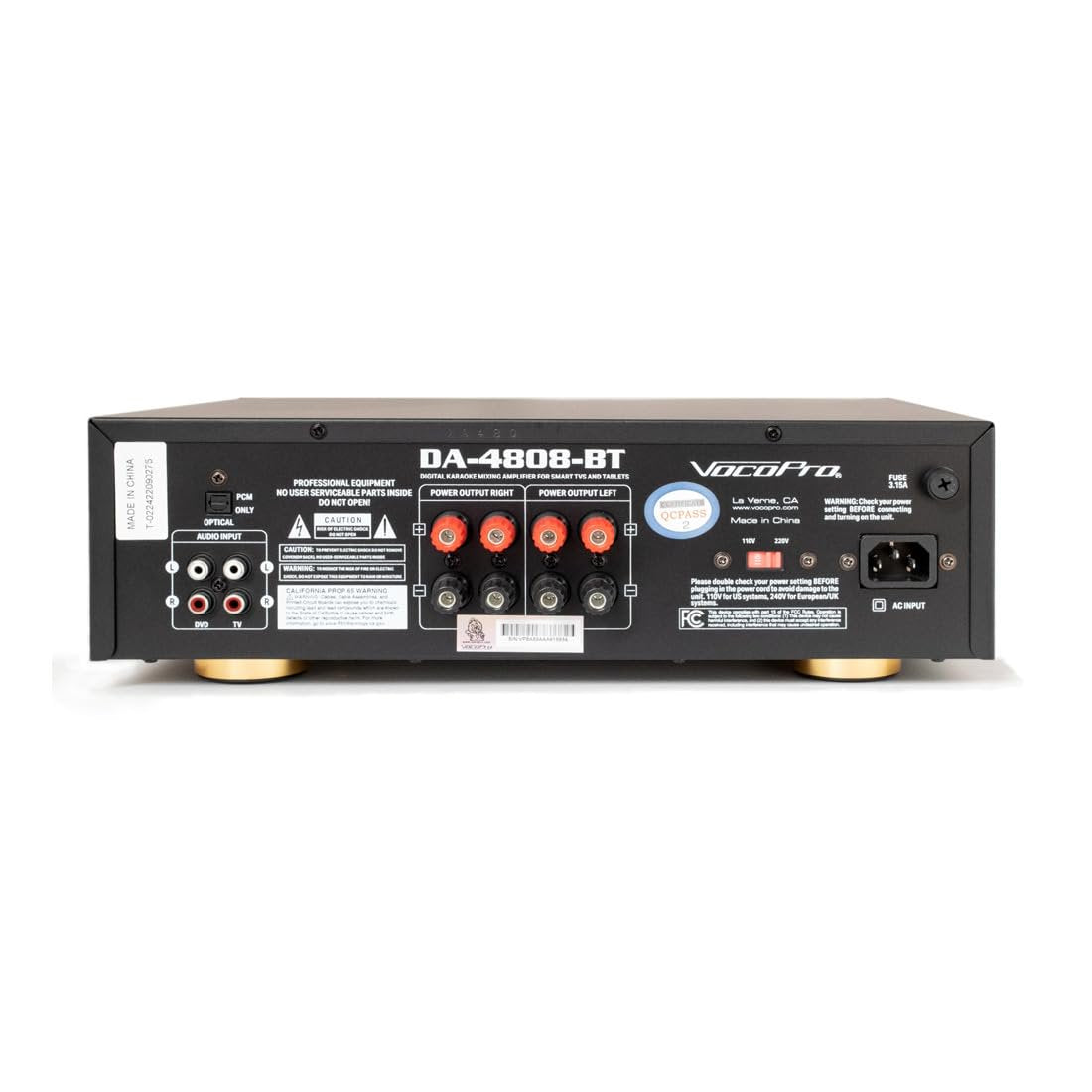 Pro Karaoke Package with Amplifier, Speakers, Dual Infrared Wireless Microphones, and TV Monitor Stand for Commercial or Home Karaoke Rooms