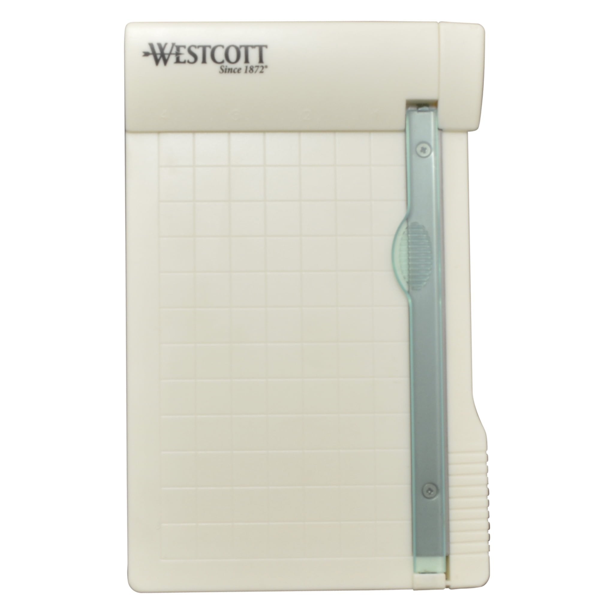 Westcott Carbo Titanium Guillotine Paper Trimmer, 6", Imperial, for Craft, White, 1-Count
