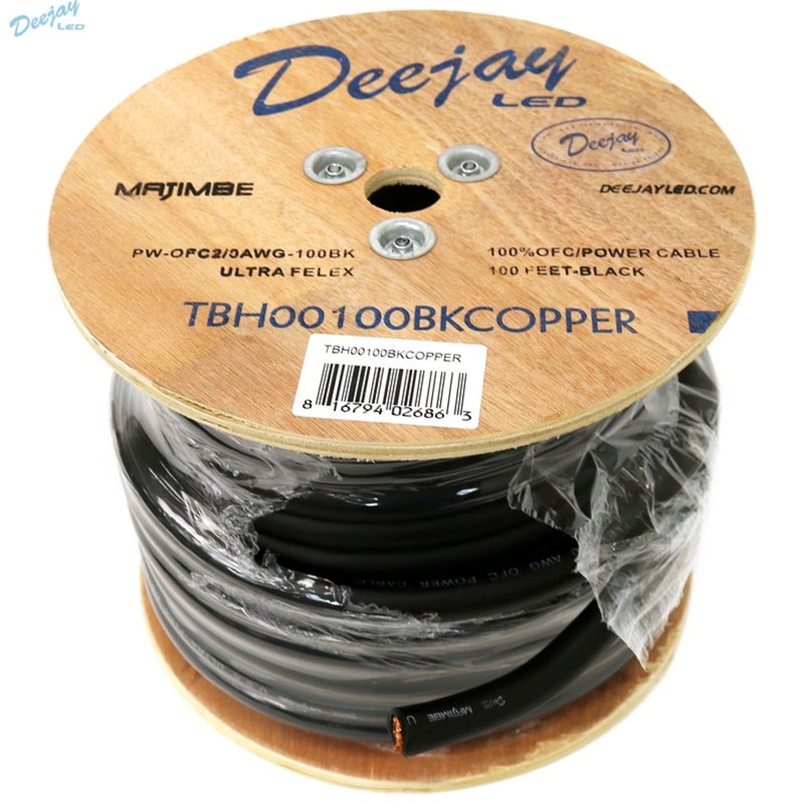 DEEJAYLED 2 00 Black Copper Cable