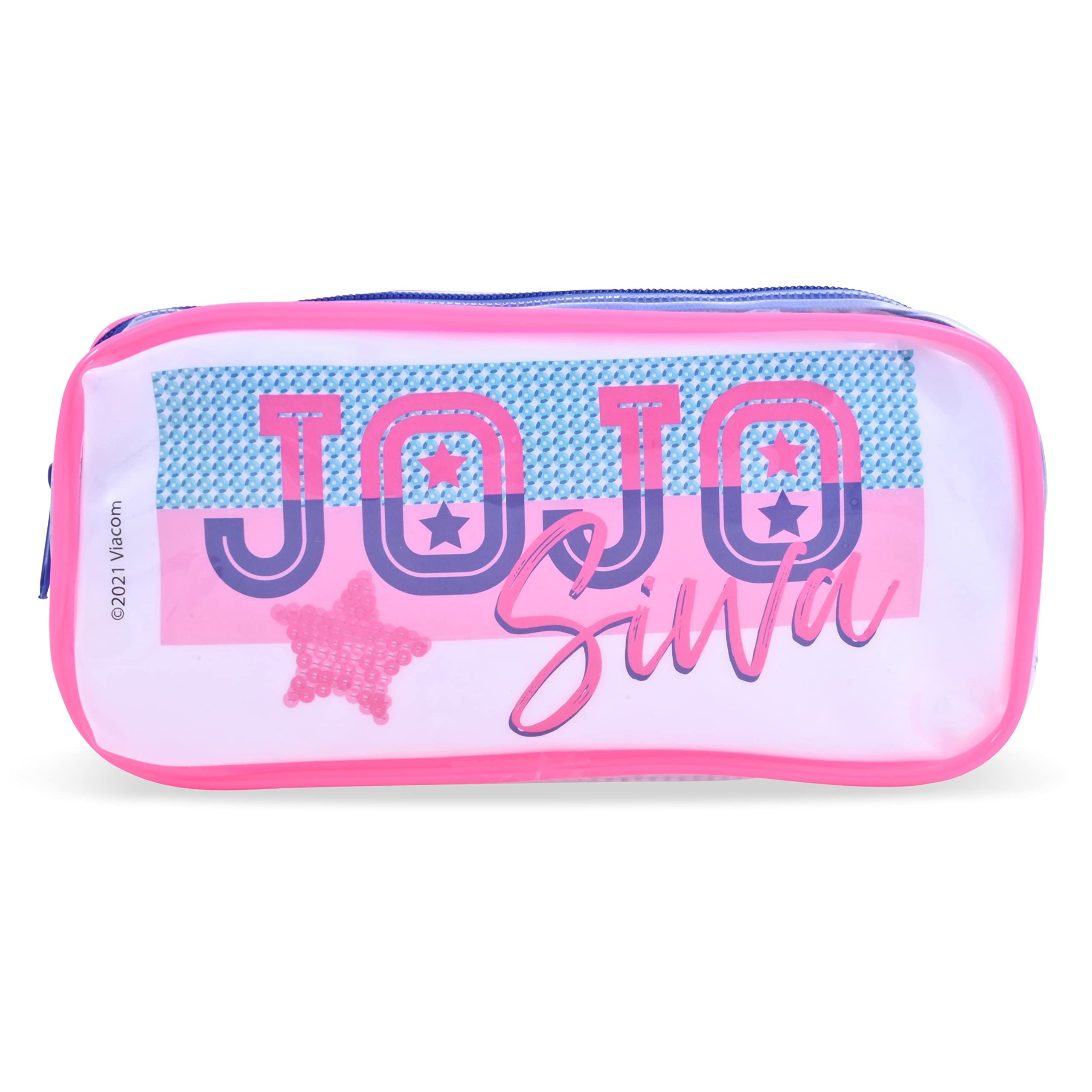 JoJo Siwa Kids Swim Goggles for Girls | Girls Swimming Goggles with Carrying Case (Pink-Blue)
