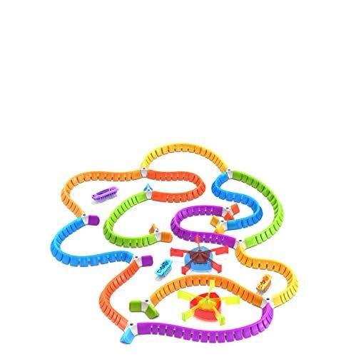 HEXBUG Flash Nano Nano Land - Colorful Sensory Playset for Kids - Mold Your own Playground - Over 40 Pieces and Batteries Included - Multicolor