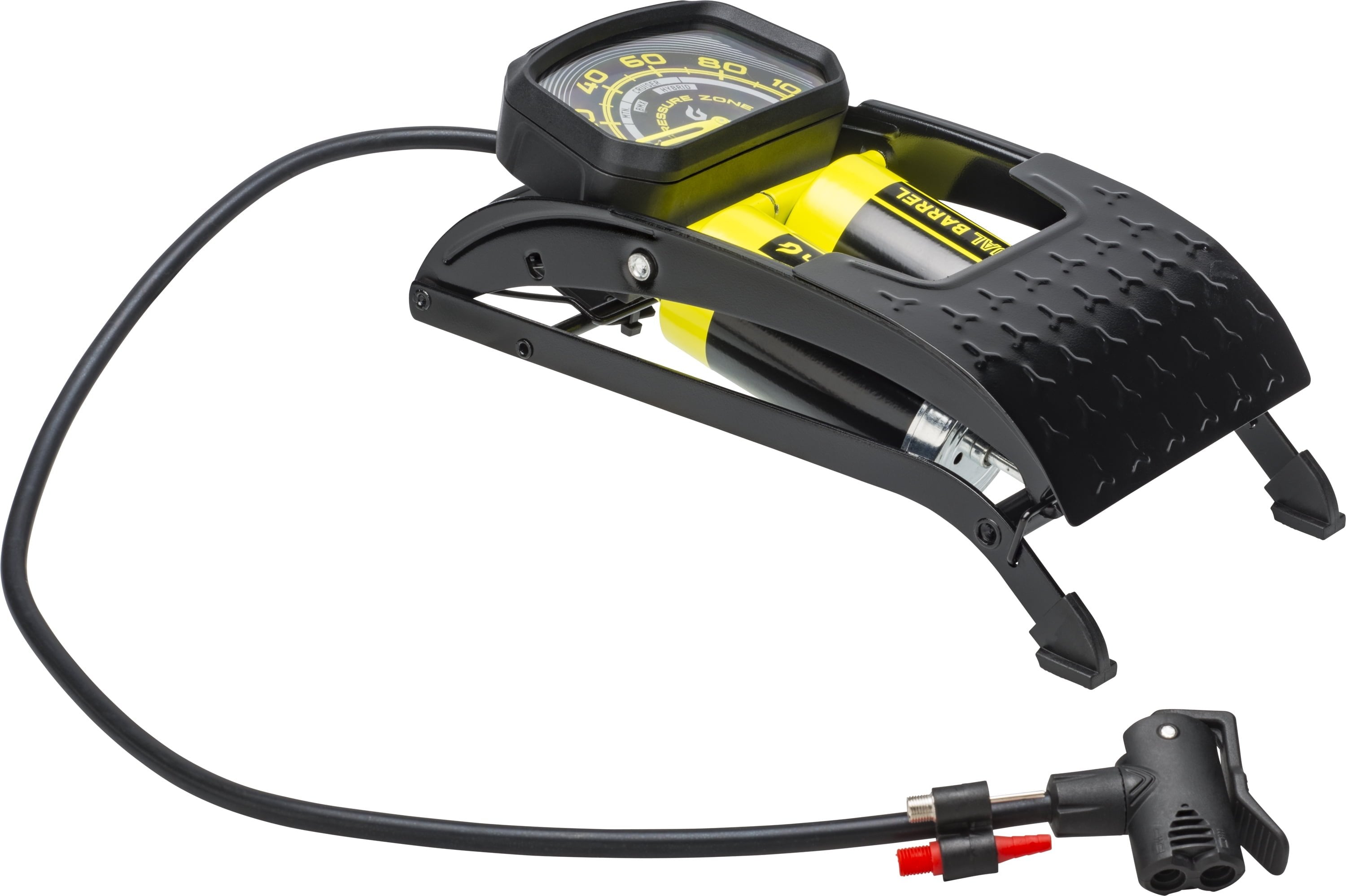 Blackburn Dual Barrel Bike Foot Pump with Gauge, 3.5 lb