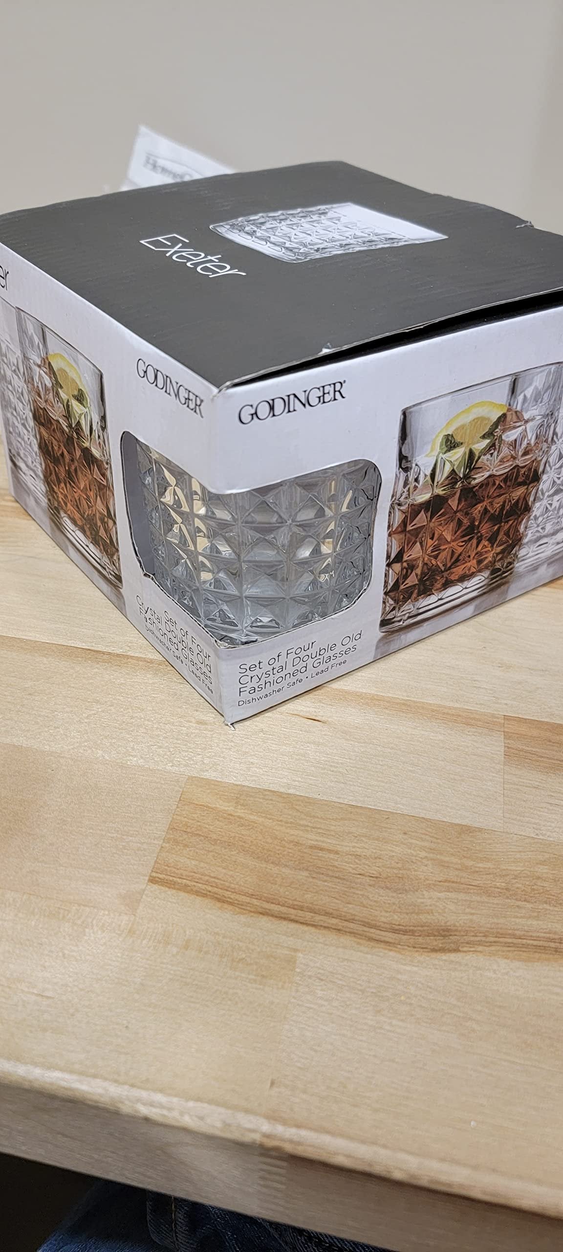 Double Old Fashioned Beverage Glass Cup Exeter by Godinger