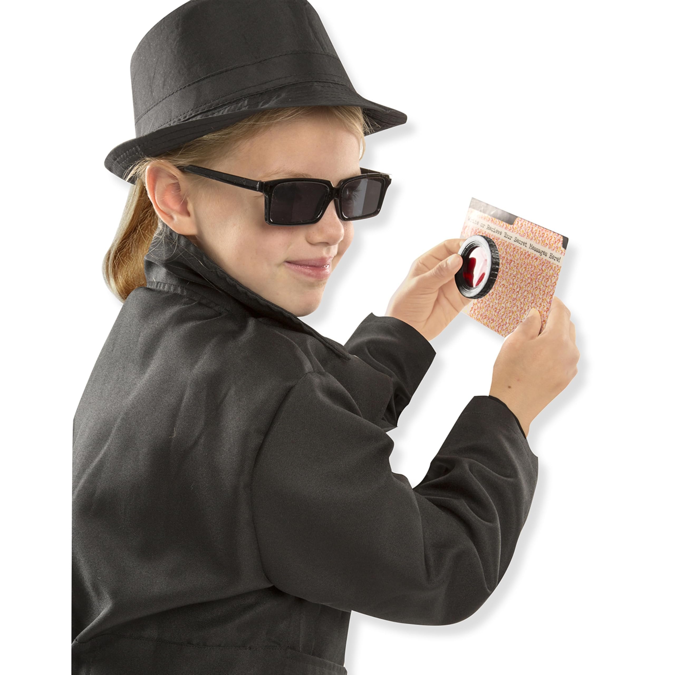 Melissa & Doug Spy Role Play Costume Set , Black