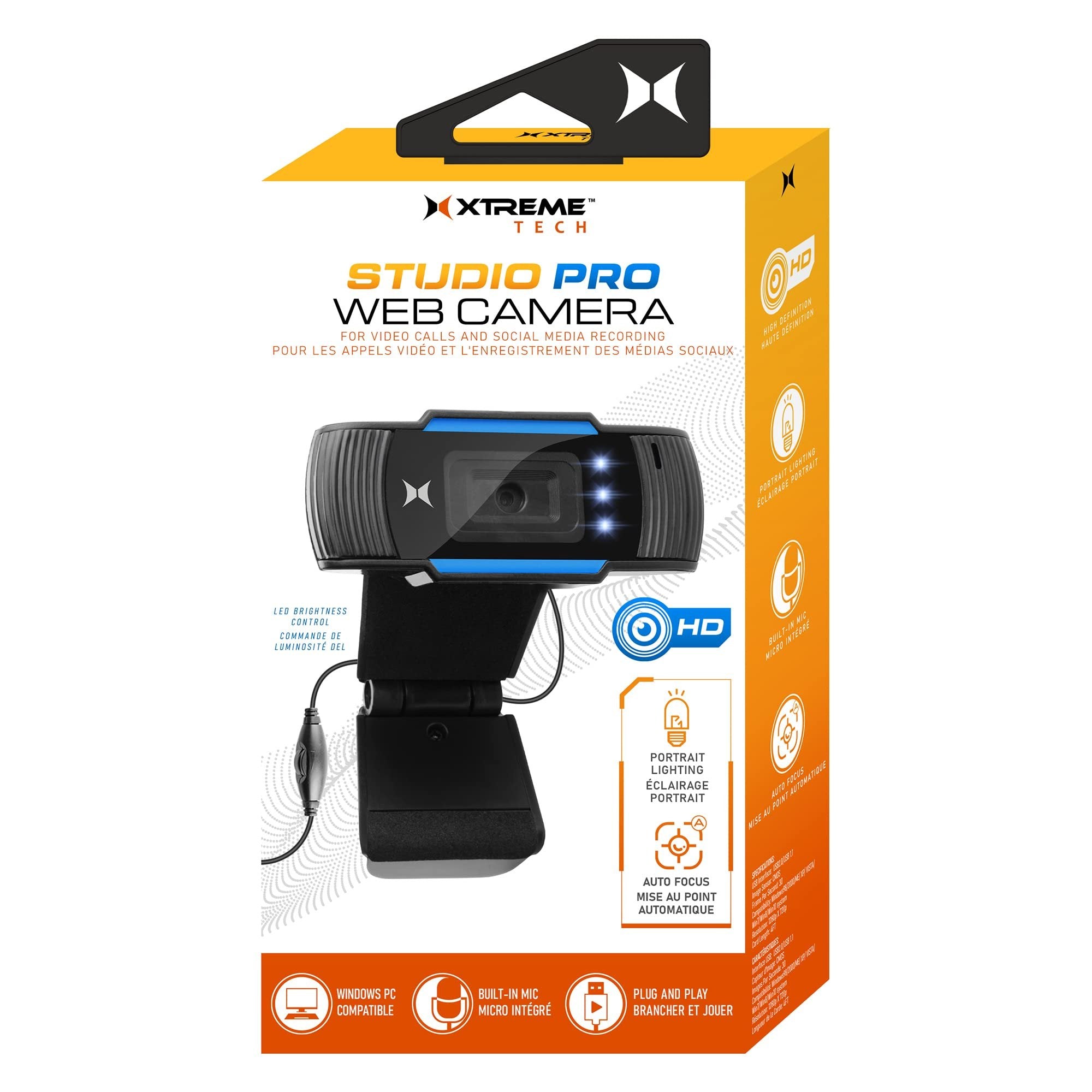 XTREME XCA21007BLK XTREME Studio PRO Web CAM