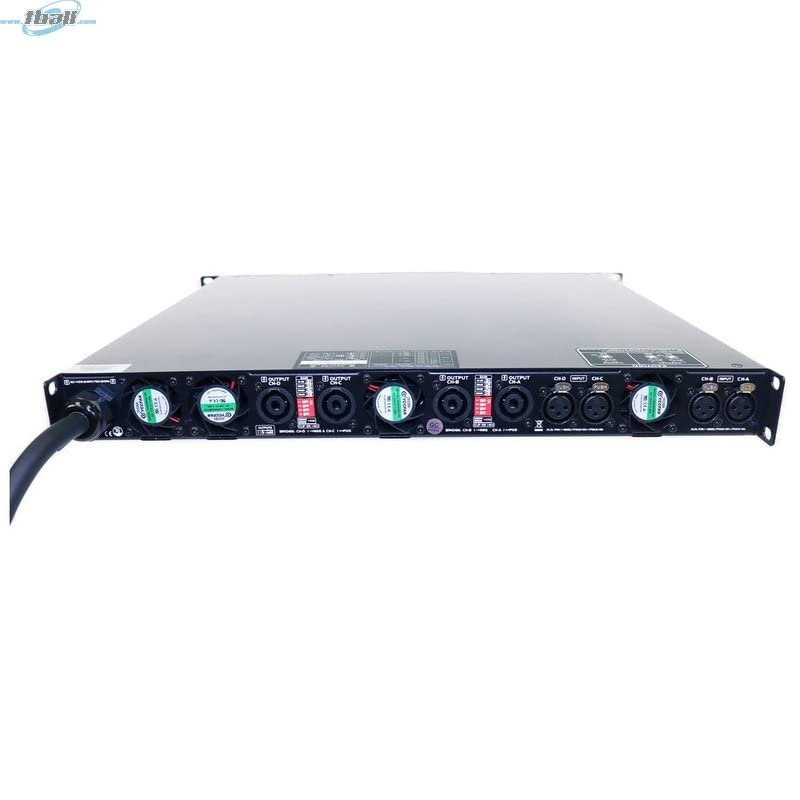 ADMARK AD-430 Amp Pro High Power Audio Class-D Power Amplifier 4 x 5000 Watts @ 4-Ohms Per Channel with Dual Digital Signal LEDs 1 U Rack Mount