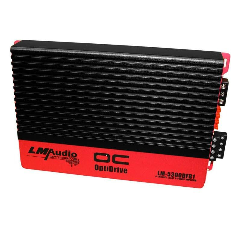 Luna Morena LM-5300.4 Car Audio Amp 4 Channel Bridgeable Full Range Class D Amplifier 5300 Watts with Dual Switchable Crossovers