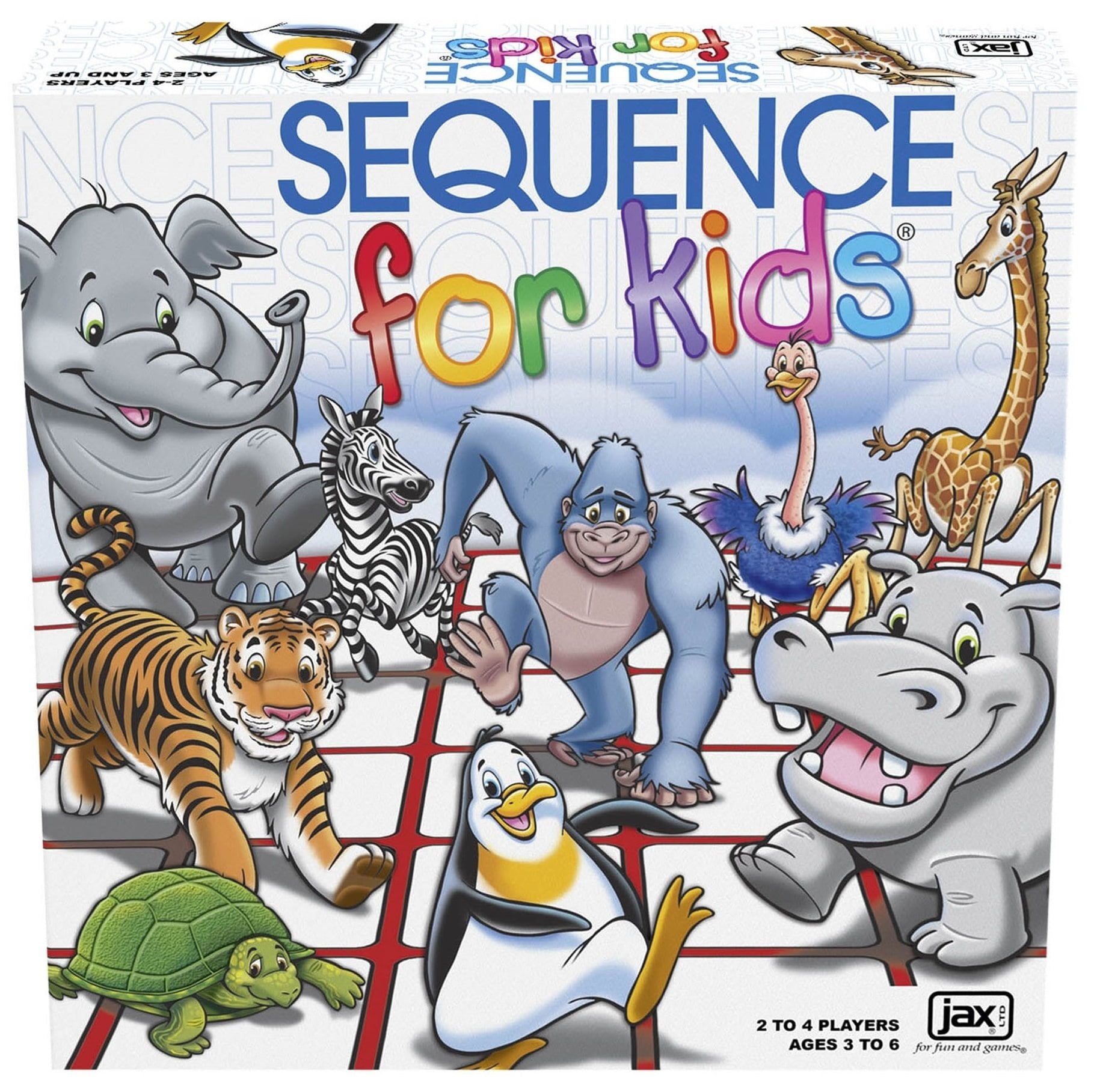 Jax SEQUENCE for Kids Board Game - The 'No Reading Required' Strategy Game
