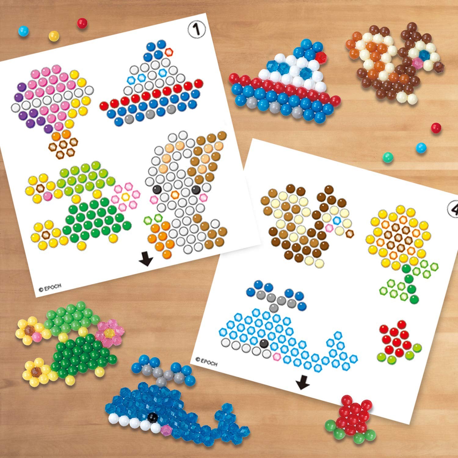 Aquabeads Deluxe Studio - Craft Kit Complete with Over 1300 Solid and Jewel Beads, 2 Flip Trays, Sprayer, Rainbow Bead Pen and Bead Palette Storage Case!