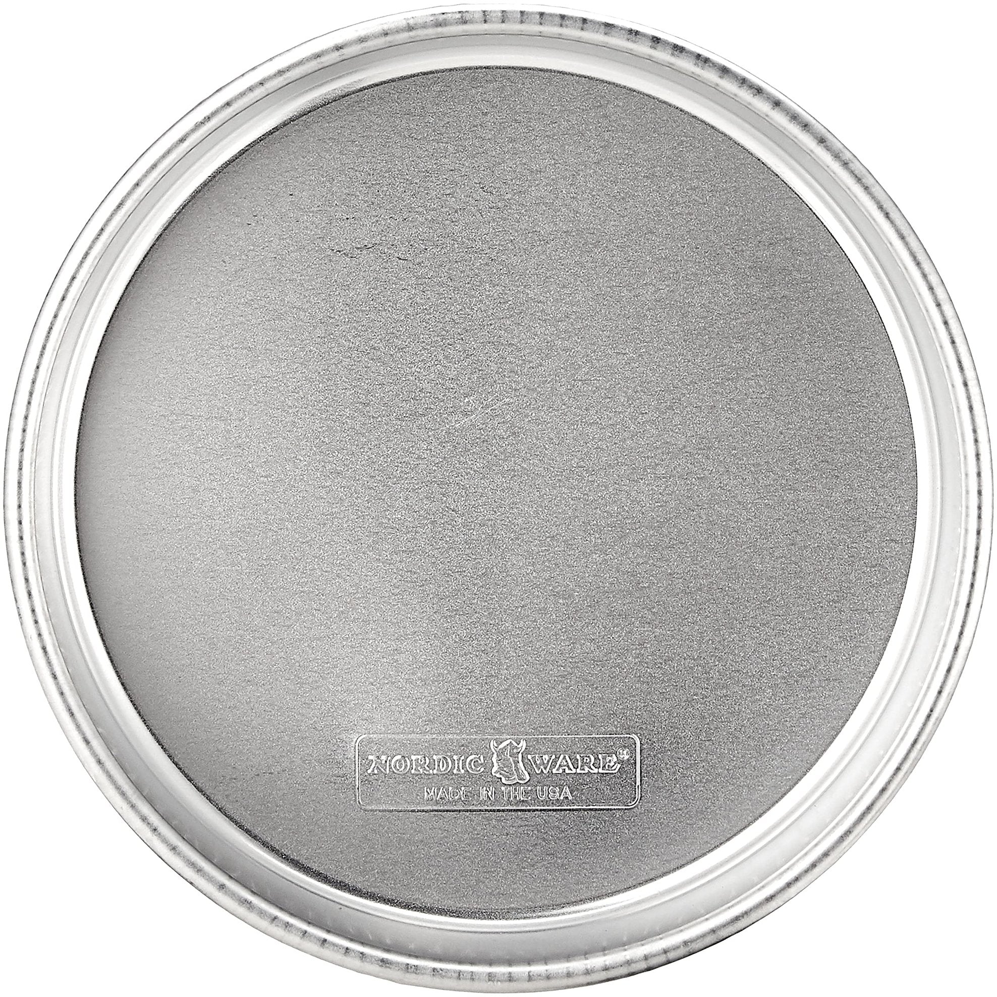 Nordic Ware Natural Aluminum Commercial Round Layer Cake Pan Baking Essentials, 9", Silver