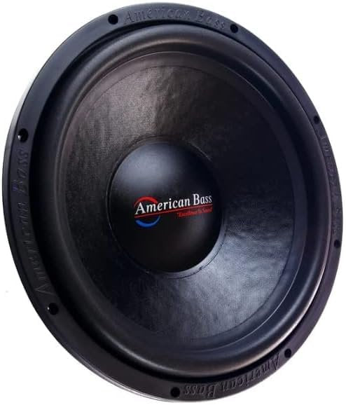 American Bass DX Series 10" Car Subwoofer, 600W Peak / 300W RMS, 4 Ohm High-Performance Subwoofer with White Stamped Basket, Foam Surround, and Double Magnet for Car Audio Systems