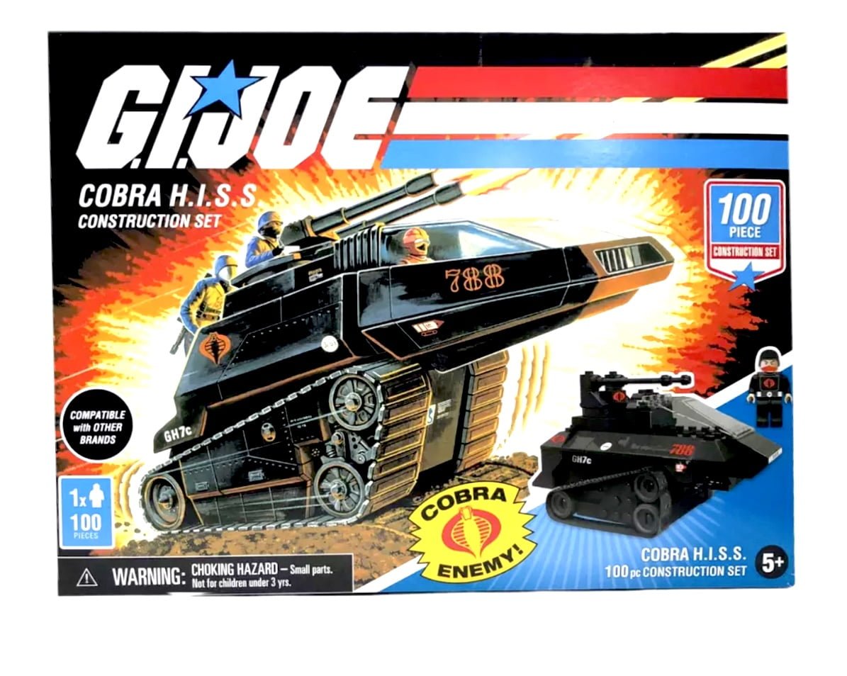 G.I. GOE COBRA H.I.S.S Construction Building Block Set - 100 Piece Set
