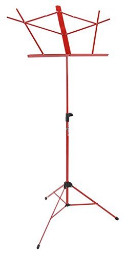 STRUKTURE SMS1-RD 3-Part Adjustable Music Stand W/Bag-GL