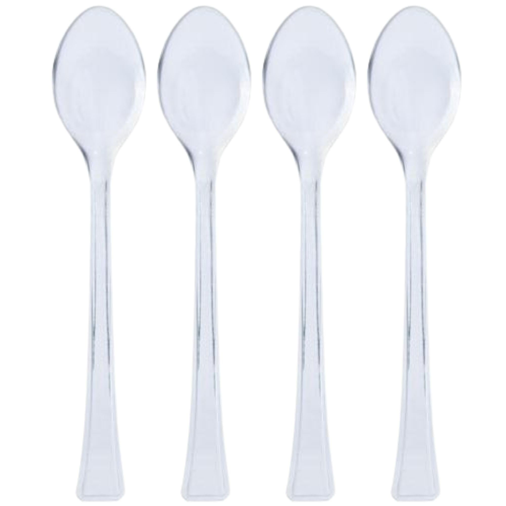 Lillian Tablesettings Mini Spoon | Clear | Pack of 48 Plastic Serve-ware, 48 Count (Spoons)