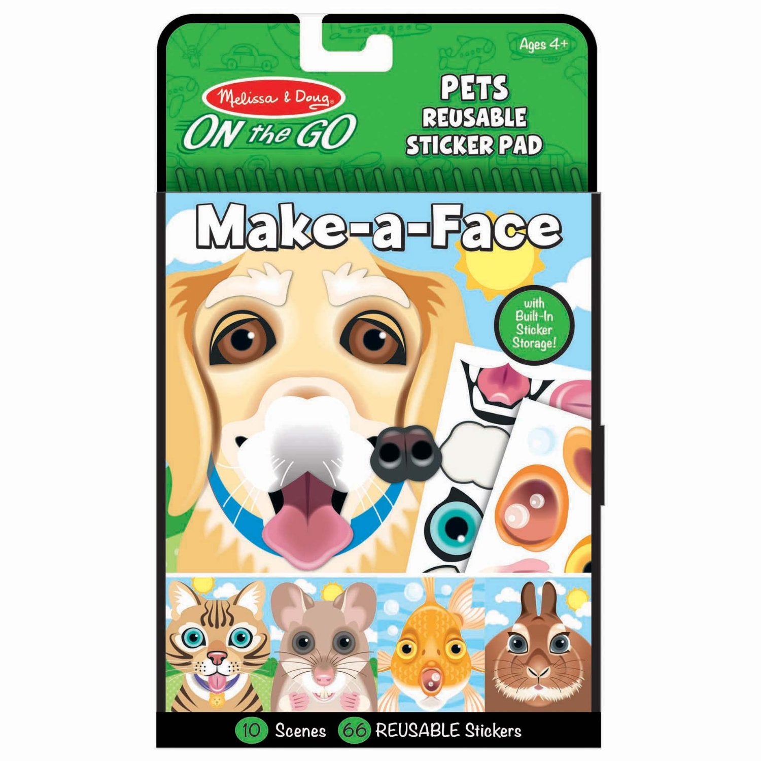 Melissa & Doug - 40512 | Make-A-Face Reusable Sticker - Pets