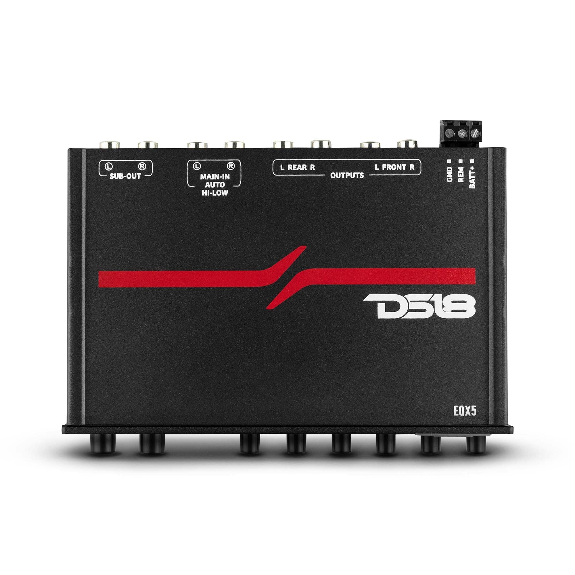 DS18 High Volt 5 Band Stereo Equalizer with Subwoofer Control EQX5