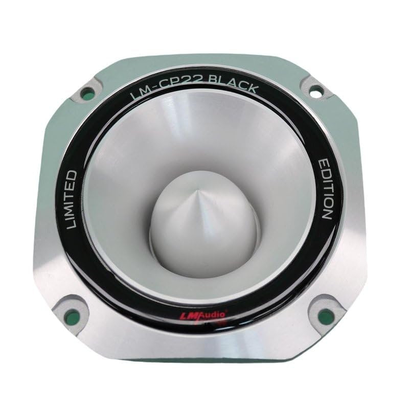 Luna Morena LM-CP22B Bullet Super Tweeter 1.5-in Voice Coil 8-Ohm 850 Watt Max Diecast Aluminum Frame Audio Speaker Black