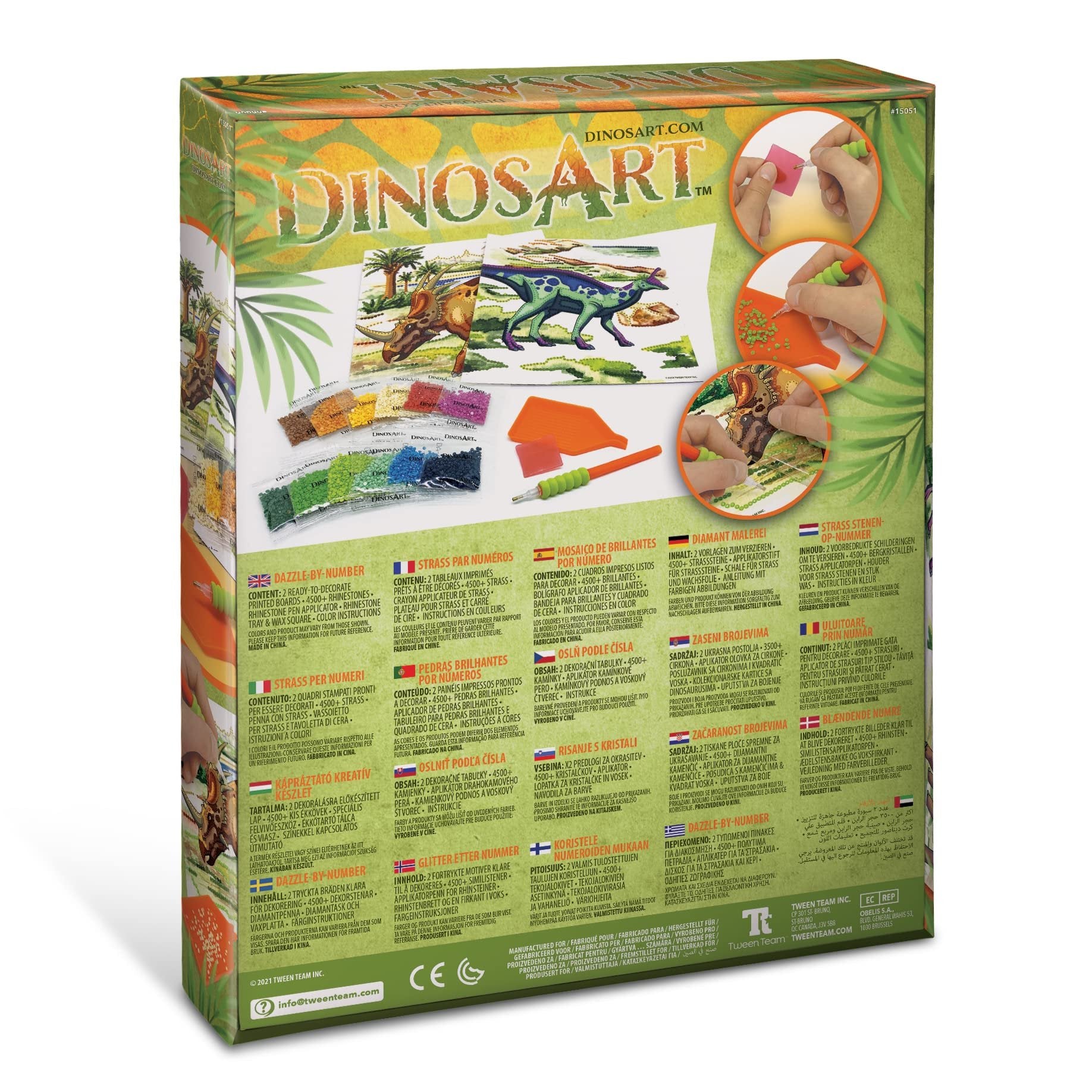 Dinos Art DA15051 DinosArt Dazzle-by-Number