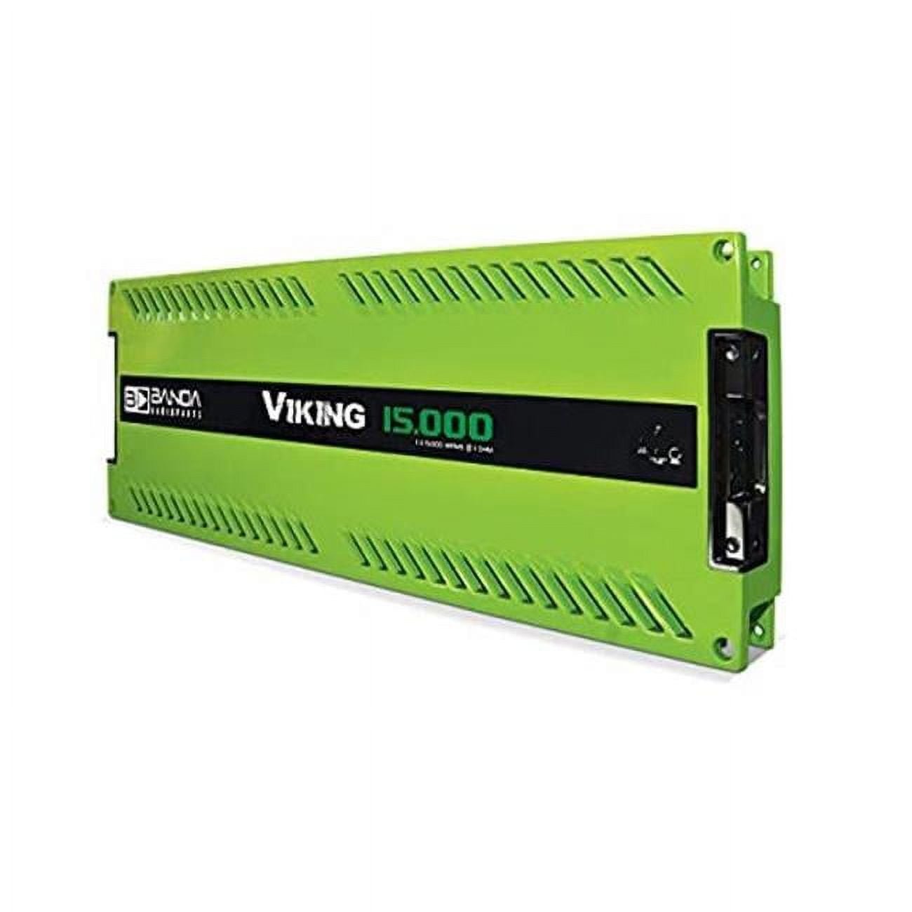 Banda 1200.42OHMGREEN 1200W 2 Ohms 4 Channel Car Audio Amplifier, Green