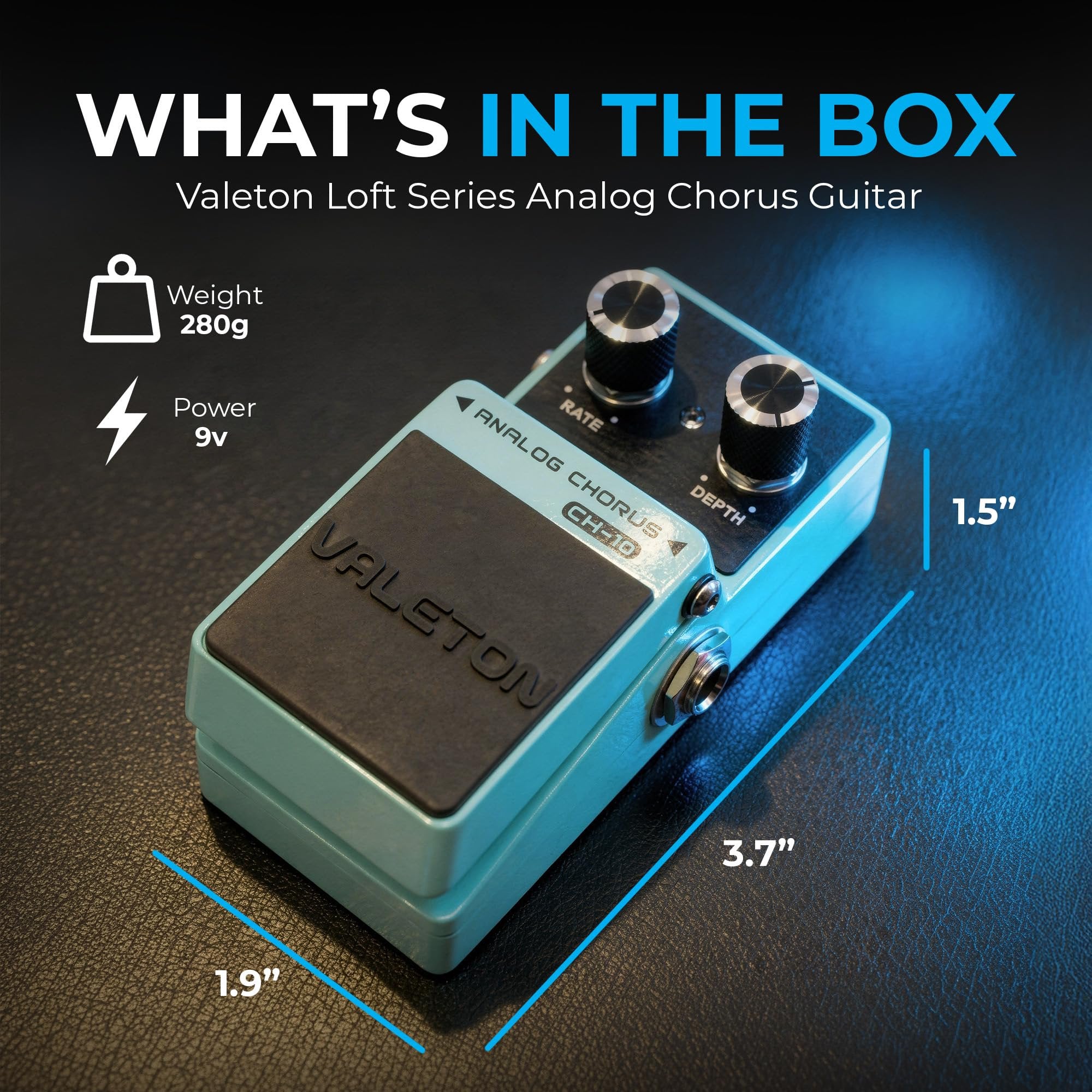 Valeton Loft Series Analog Chorus Guitar Effect Mini Pedal (CH-10)