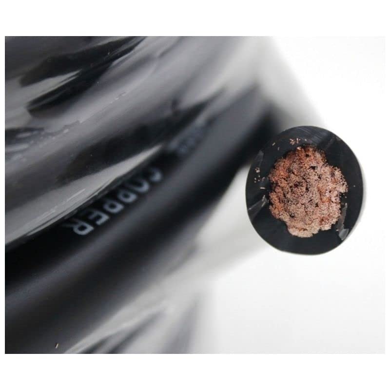 DEEJAYLED 0 Gauge Pure Copper Interconnect Cable, 100', Black - TBH0100BLKCOPPER