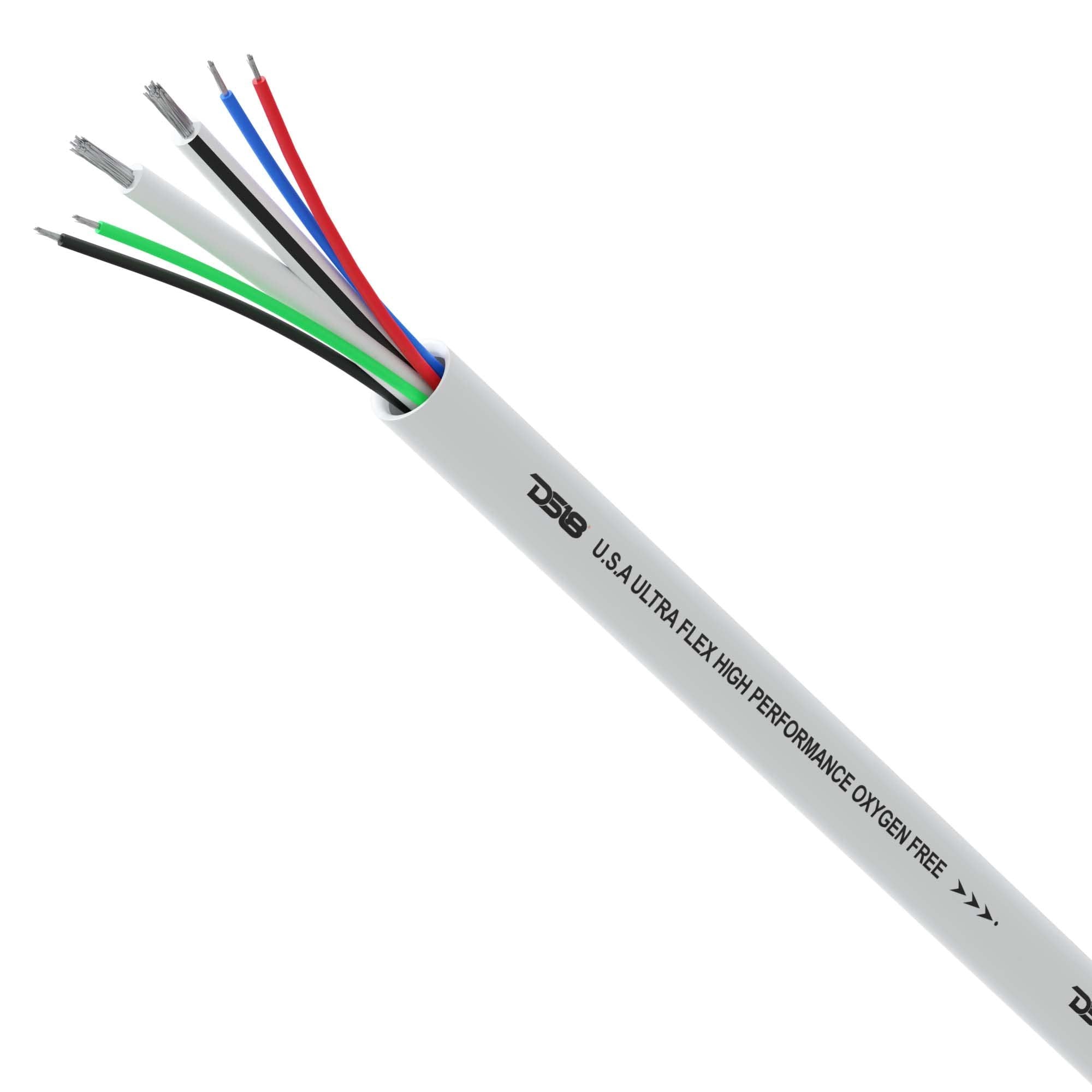 DS18 MOFC16/18GA-100SWRGB Marine Tinned OFC 18-GA RGB Wires with 16-GA Speaker Wires 100 Feet