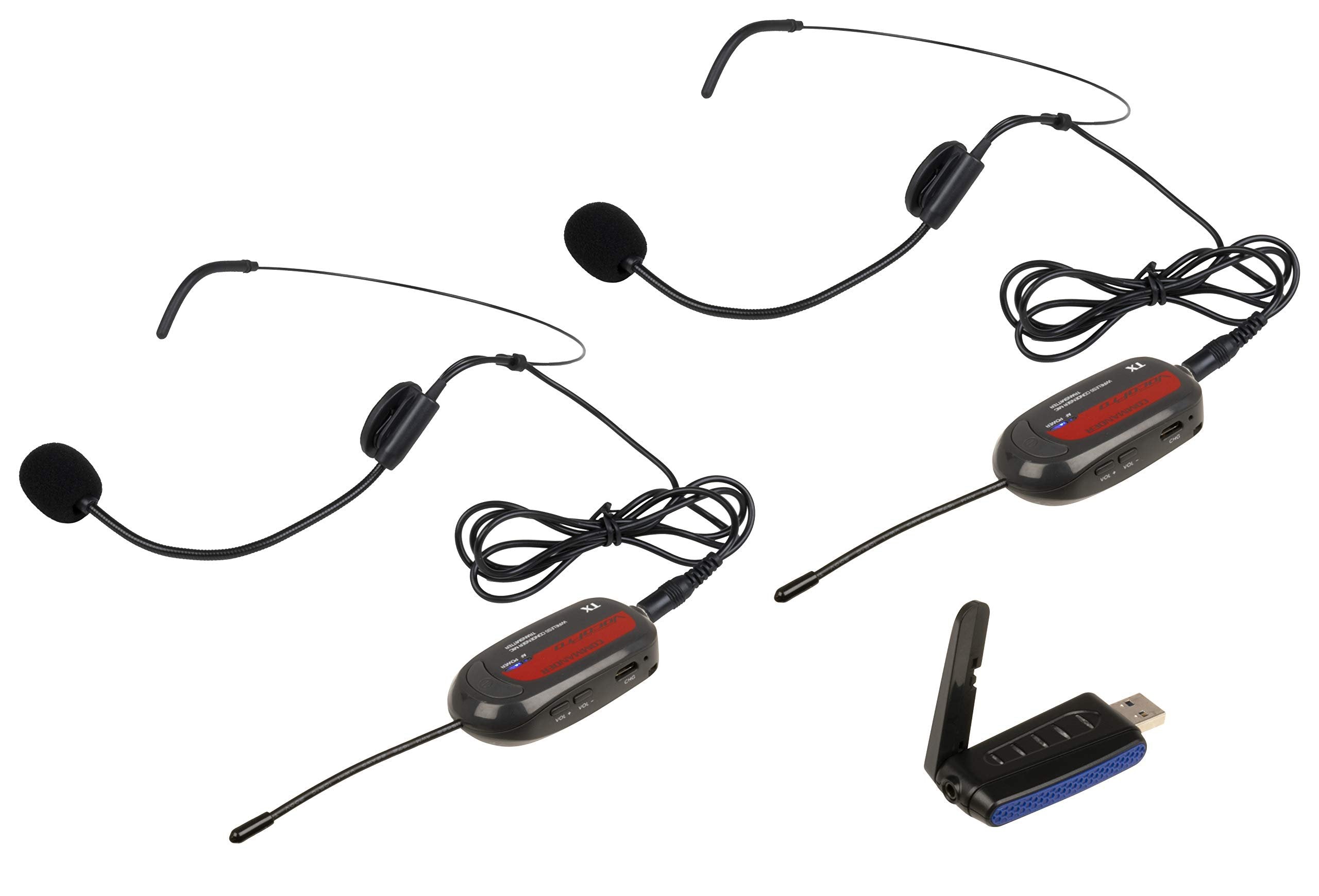 VocoPro Wireless Microphone, Black, Commander-USB-Headset 2