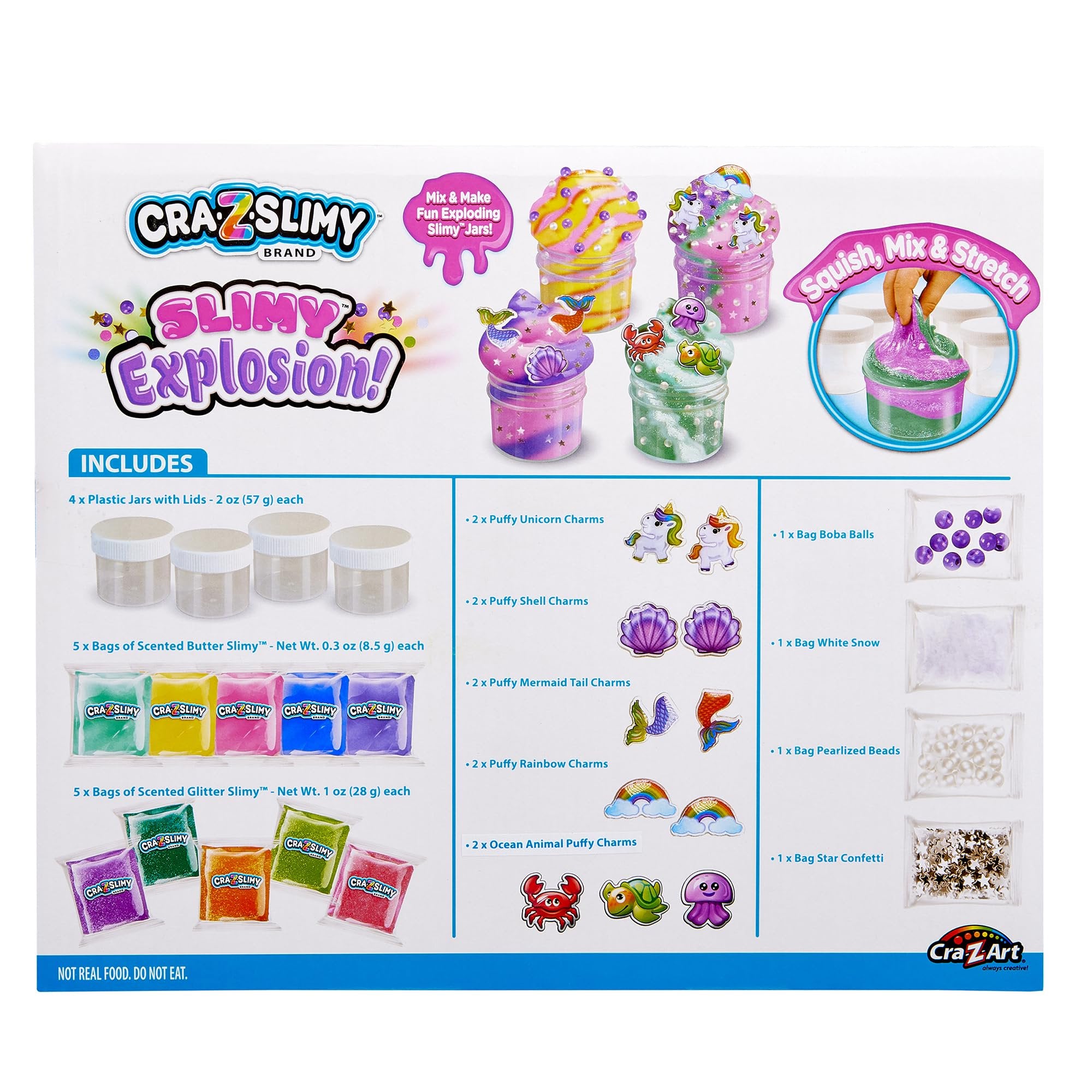 CRA-Z-Slimy DIY Slime Kit for Girls - Sparkle Fantasy Theme with Unicorns, Mermaids, & More, Scented Butter & Glitter Slimes, Arts & Crafts Gift for Kids 6+