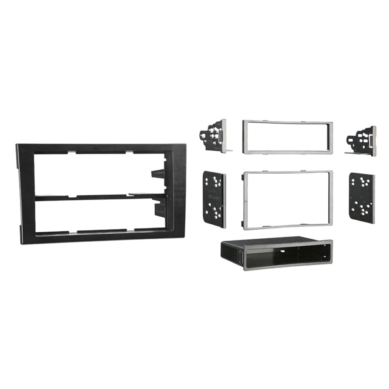 Audi A4 02 - 08 SDIN - DDIN kit (Matte Black)